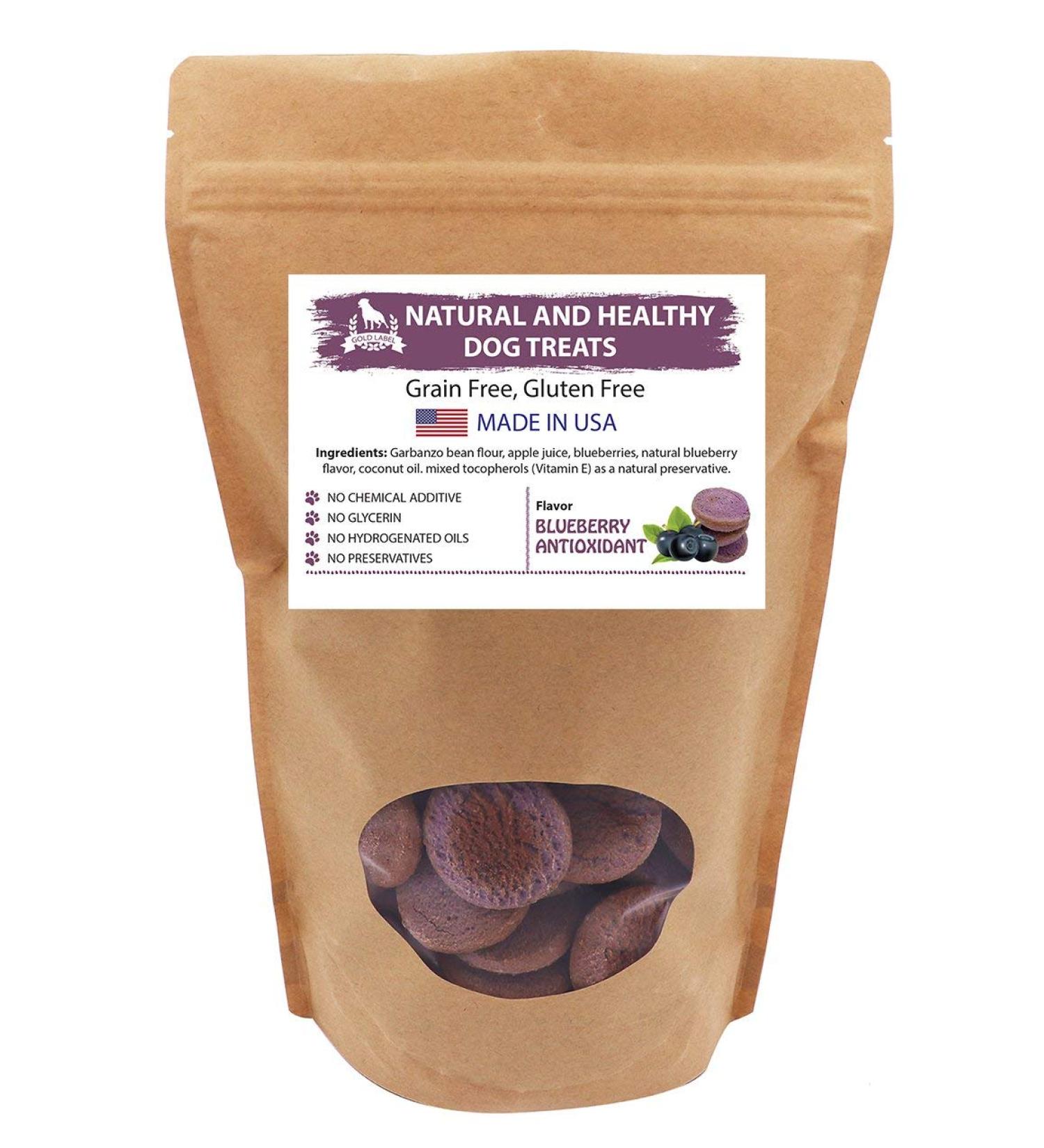 Joice Gift Grain Free Dog Treats Cookies 100% All Natural Gourmet USA Made 1LB Blueberry - Buy Online on GoSupps.com