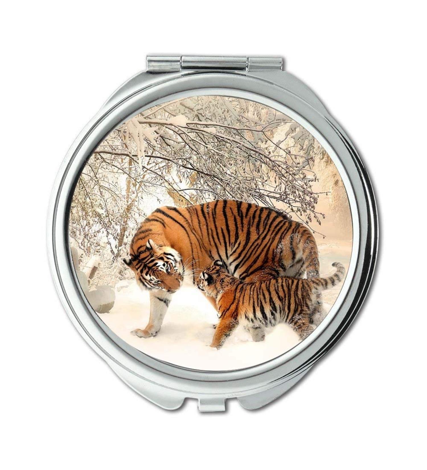 Mirror makeup mirror animal photography animals big cats pocket mirror portable mirror - Buy Online on GoSupps.com