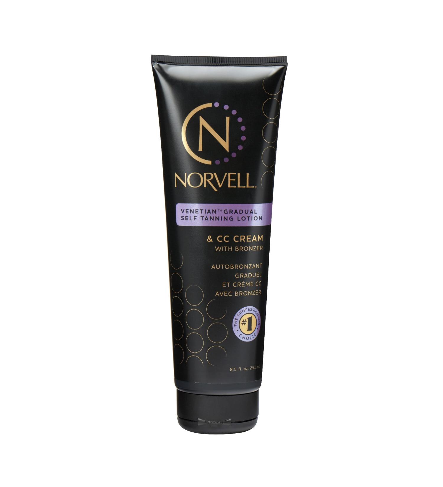 Norvell Venetian Sunless Tanner Gradual Color Extender - 8.5 fl.oz Moisturizing Lotion for Glowing Tan Violet & Brown Tone Self Tanning Cream - Buy Online on GoSupps.com