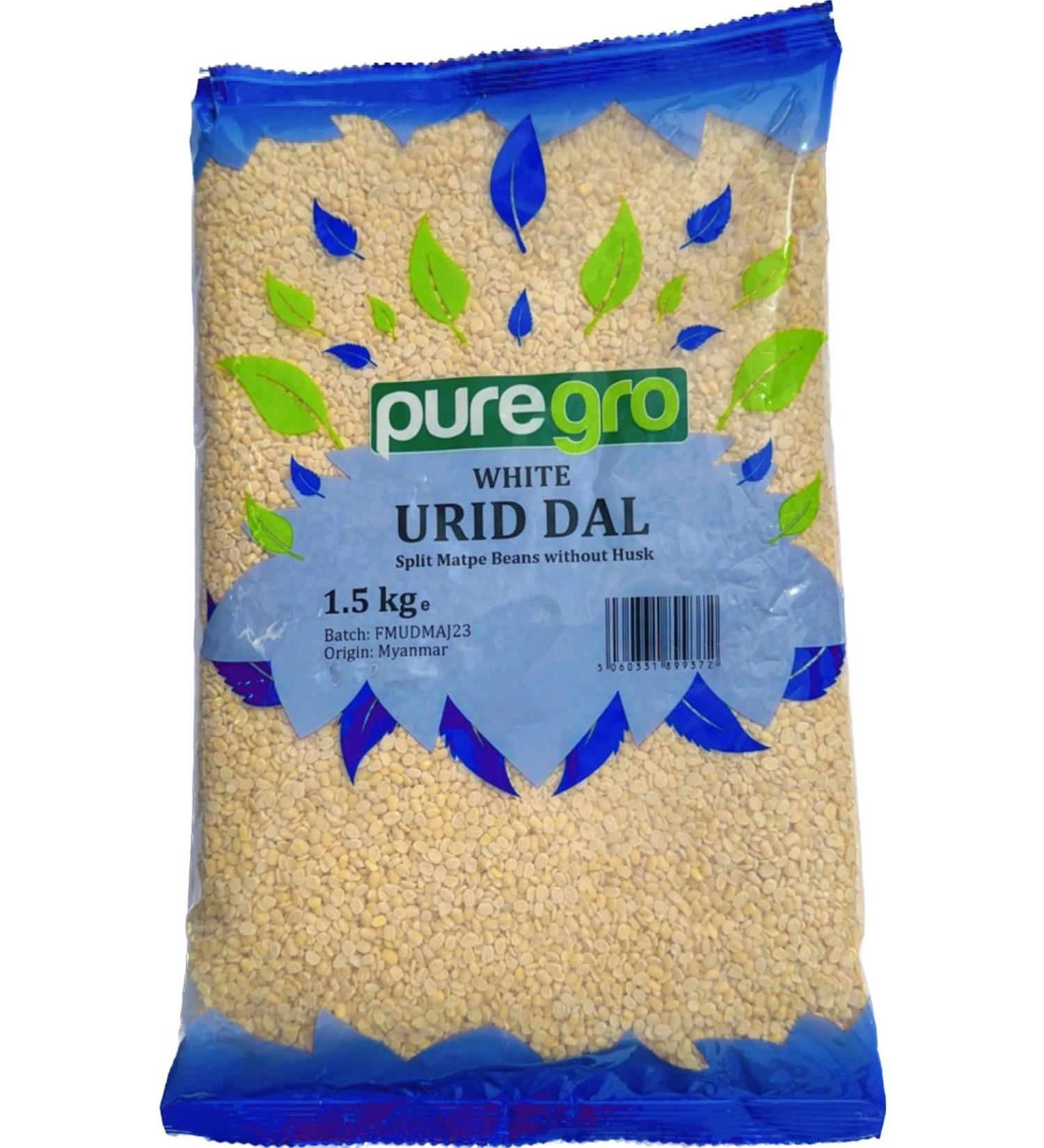 Puregro Urid Dal (White) 1.5kg