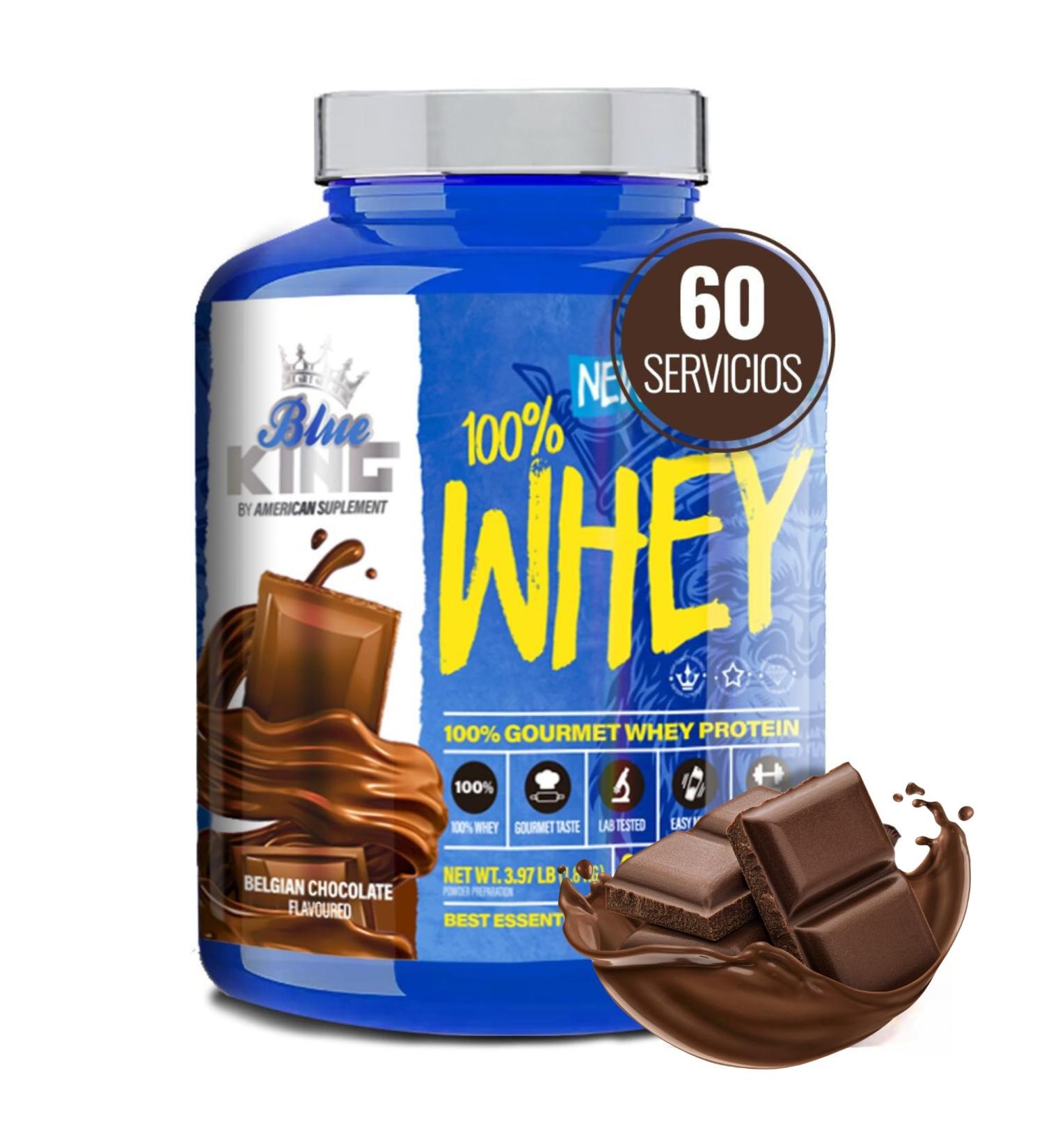AS American Supplement | Whey Blueking Protein | Bodybuilding Protein | Whey Protein | Increases Muscle Mass and Strength | 1.8 kg | Avoid Catabolism | Contains Creatine | Chocolate - Buy Online on GoSupps.com