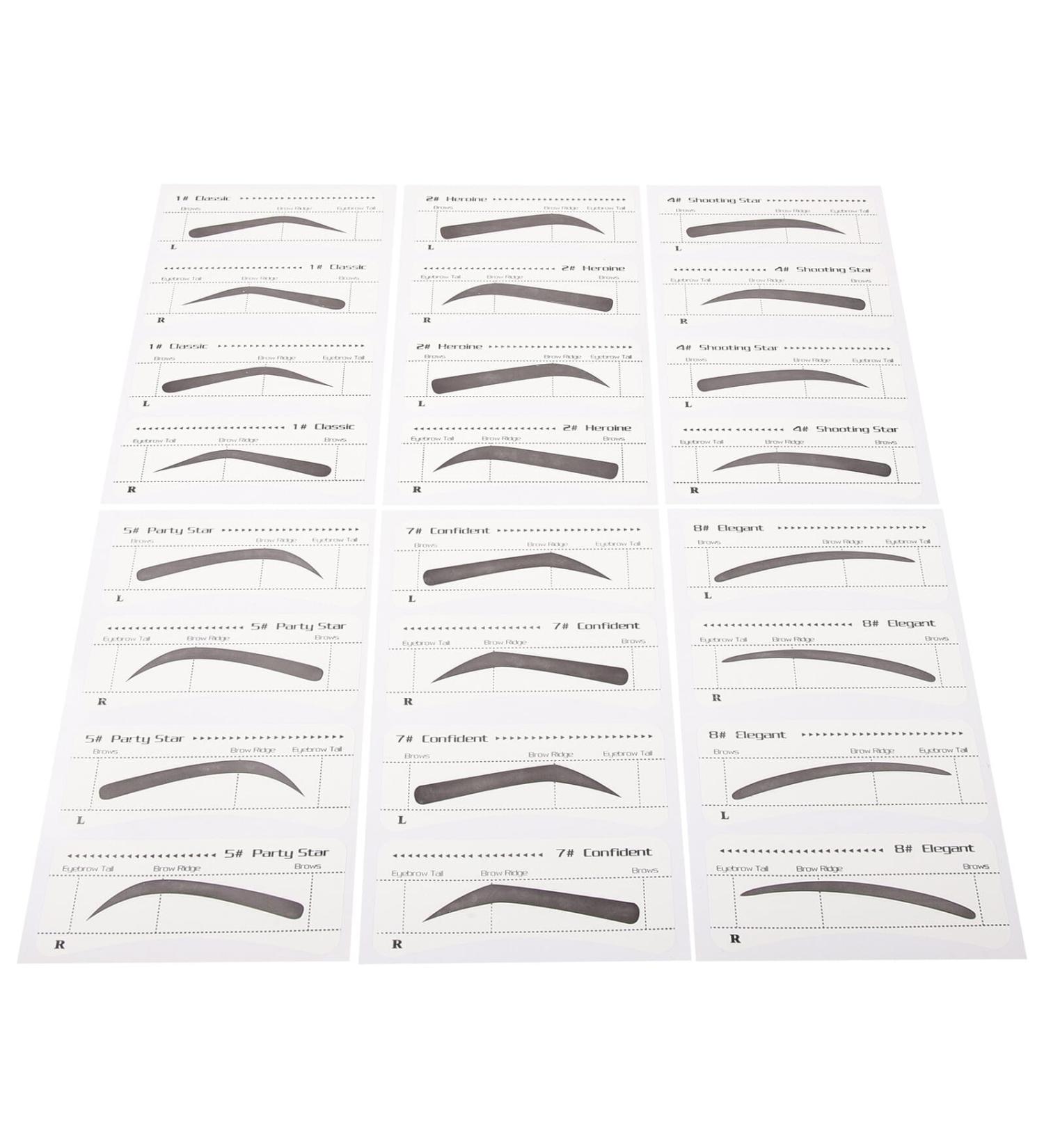 SOIMISS Pochoirs Sourcils Jetables 6 Pi ces Mod les Vari s en Papier Kit Maquillage F minin Gabarits Pratiques et Compacts pour Sourcils pour Usage Quotidien et D butantes - Buy Online on GoSupps.com