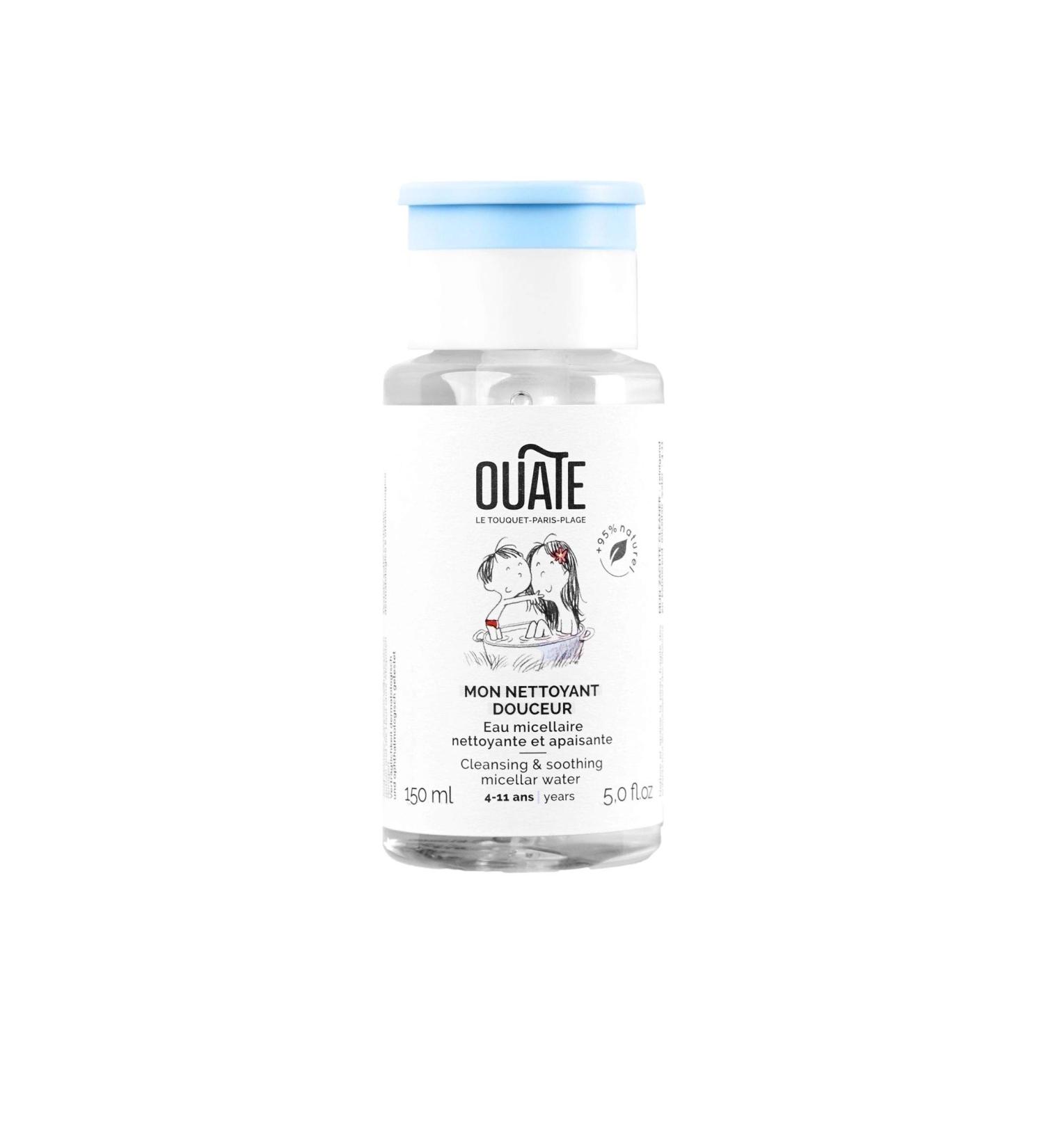 OUATE - My Gentle Cleanser - Cleansing and soothing micellar water for children - For the face - 4-11 years old - 95% Natural Ingredients - Vegan - Made in France - 150 ml - Buy Online on GoSupps.com
