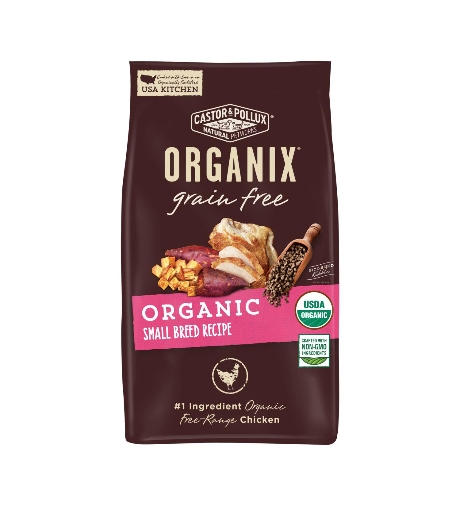 Castor & Pollux Organix Organic Grain-Free Chicken Dog Food for Small Breeds - 4 lb - Buy Online on GoSupps.com
