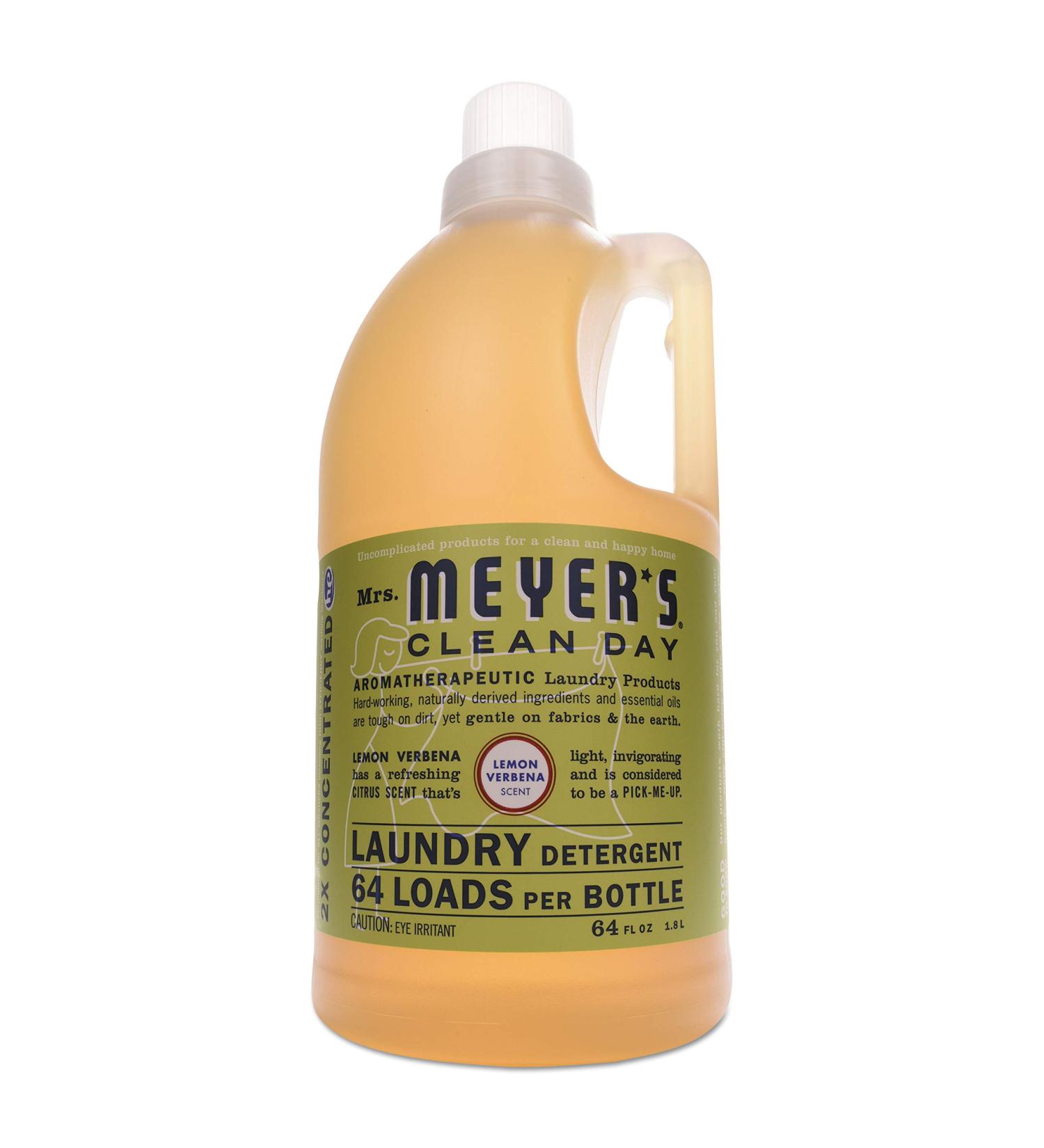 Mrs. Meyer's Laundry Detergent Lemon Verbena 64 OZ - Eco-Friendly Effective Stain Removal International Shipping Available - Buy Online on GoSupps.com