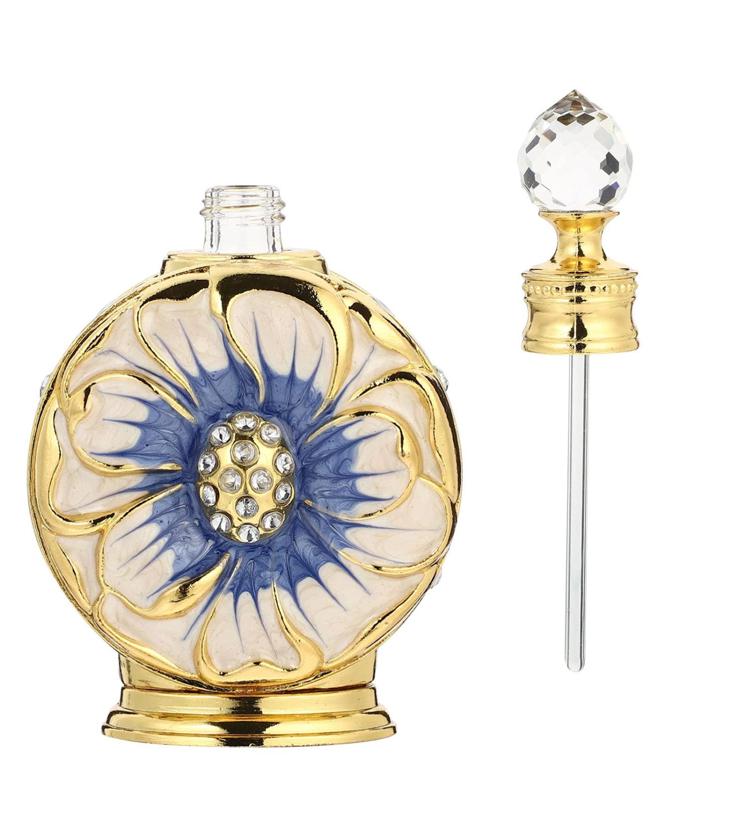 minkissy Glass Spray Bottle Glass Spray Bottle 12ml Mini Perfume Empty Bottle Vintage Glass Dropper Bottle Refillable Essential Oil Bottle for Outgoing Blue Glass Containers Travel Spray Bottle - Buy Online on GoSupps.com