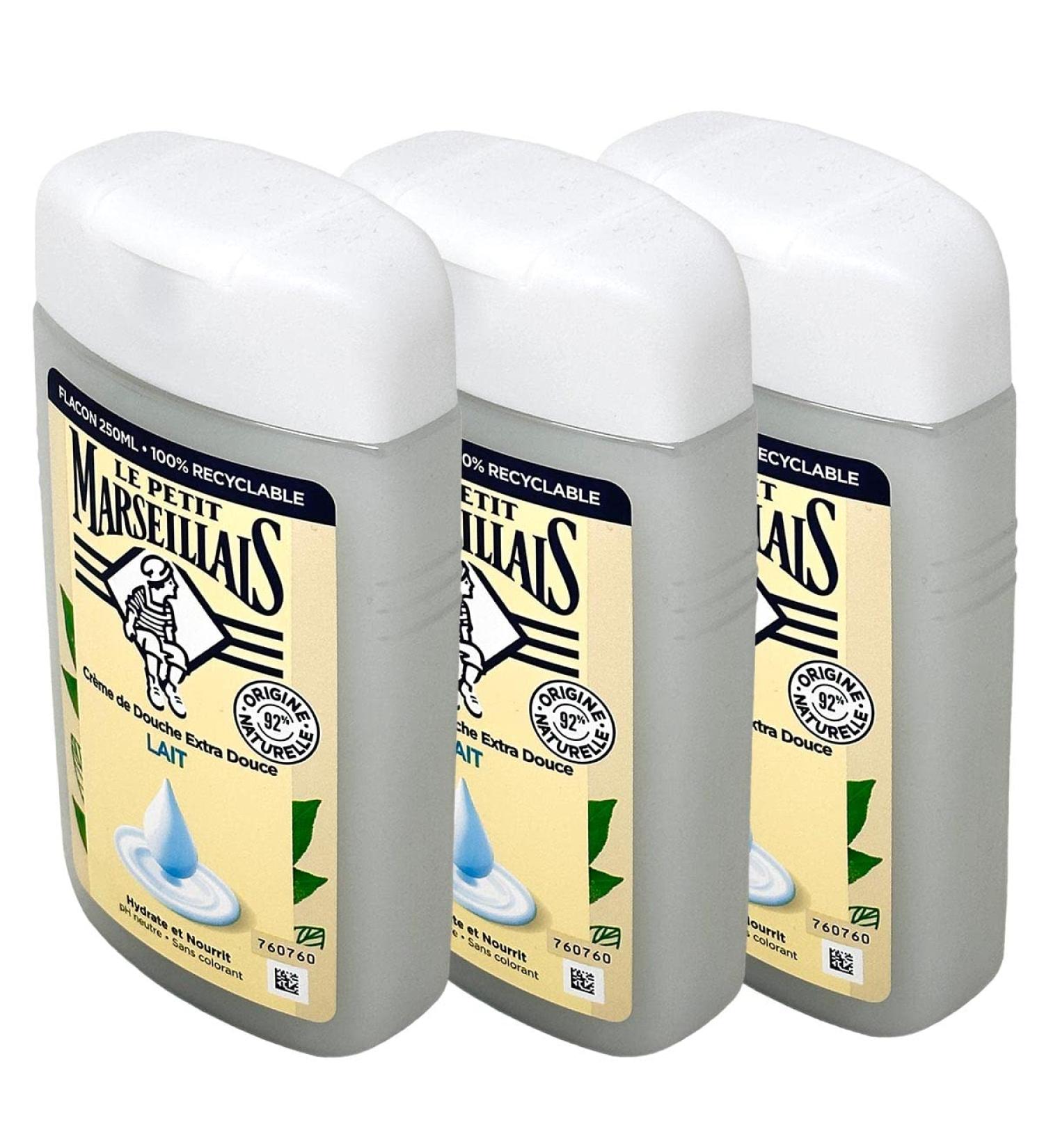 The Little Marseillais Le Petit Marseillais Shower Gel with Milk 3 x 250 ml from France lait milk 250 ml 3er Pack - Buy Online on GoSupps.com