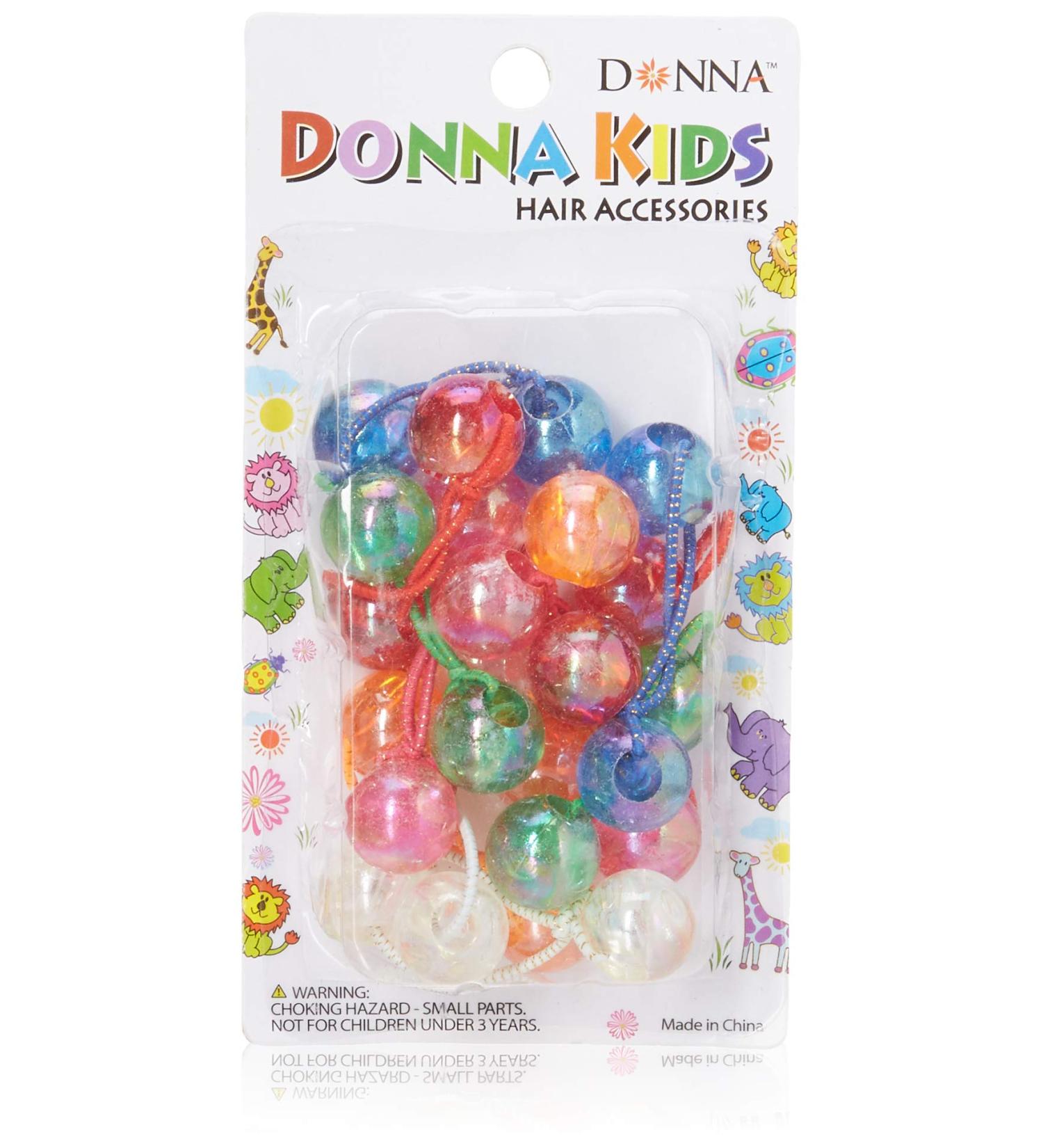 Donna Collection Kids Ponytail Balls  12 Count 12 Count (Pack of 1) Assorted