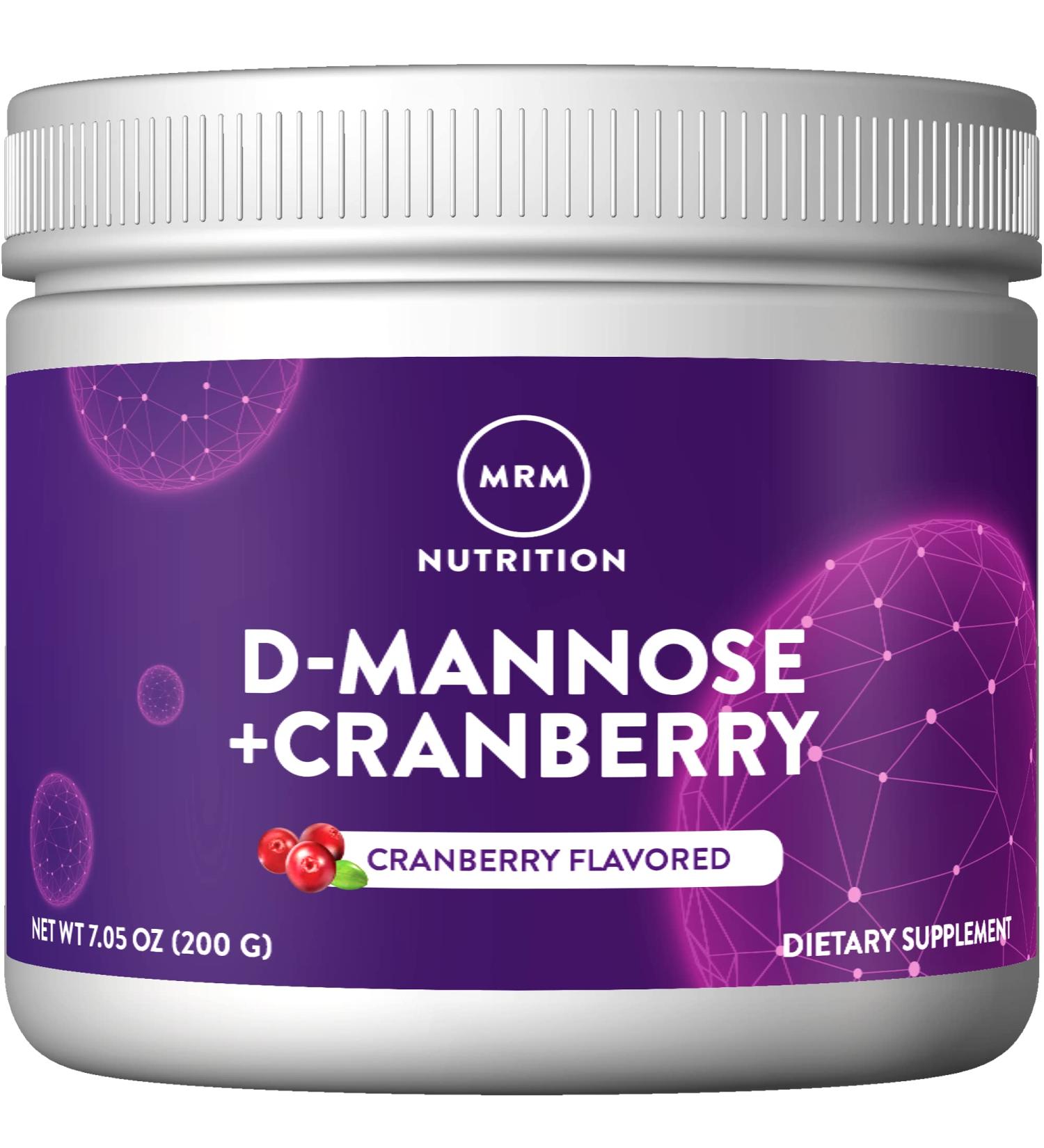 MRM D-Mannose + Cranberry: Urinary Tract & Bladder Support | Cranberry Flavored | Gluten-Free & Vegan | 40 Servings - Buy Online on GoSupps.com