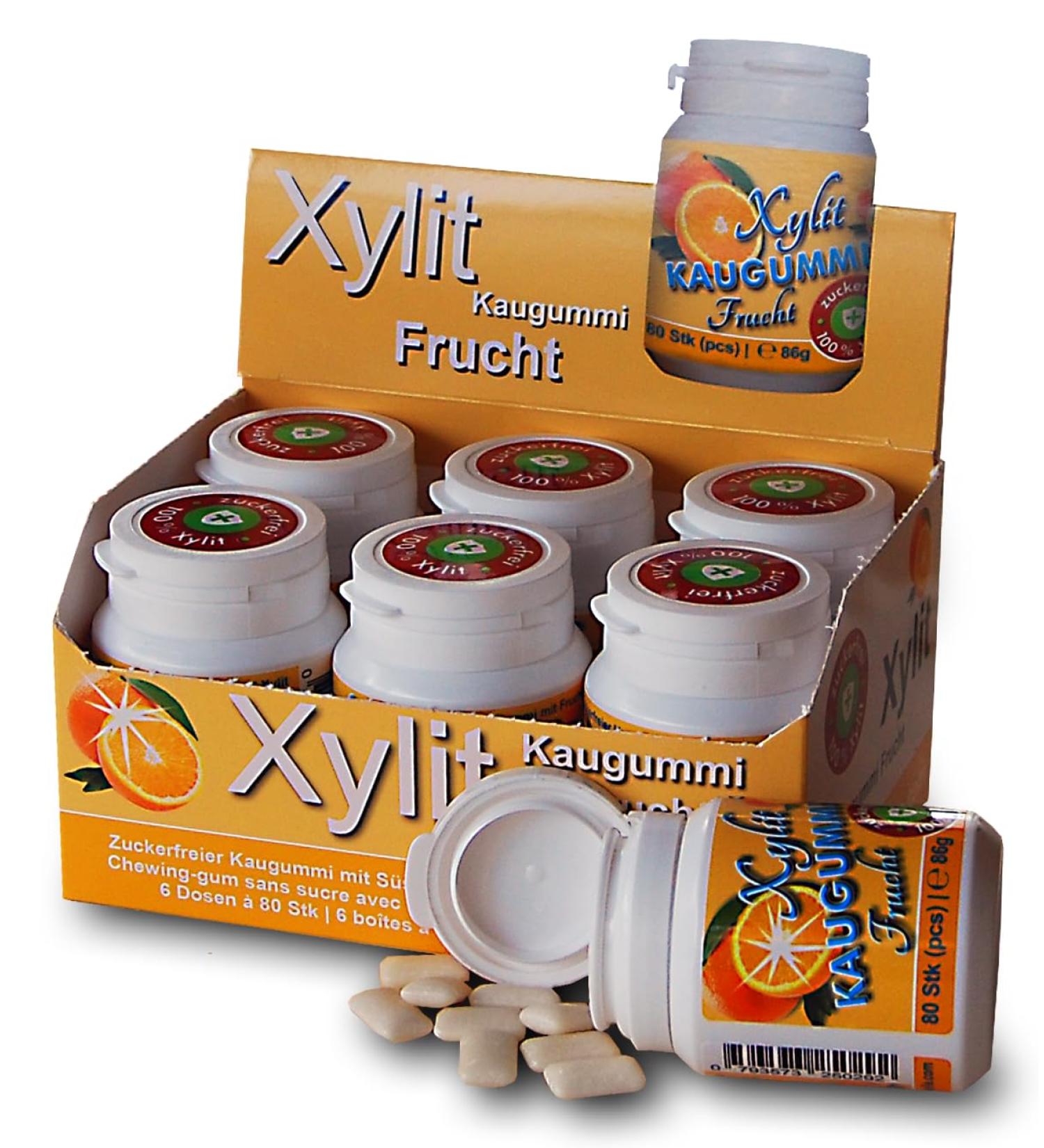Xylitquelle Sugar-Free Chewing Gum - Fruity 480 Pieces | Vegan 100% Xylitol No Aspartame Preserves Tooth Health - Buy Online on GoSupps.com