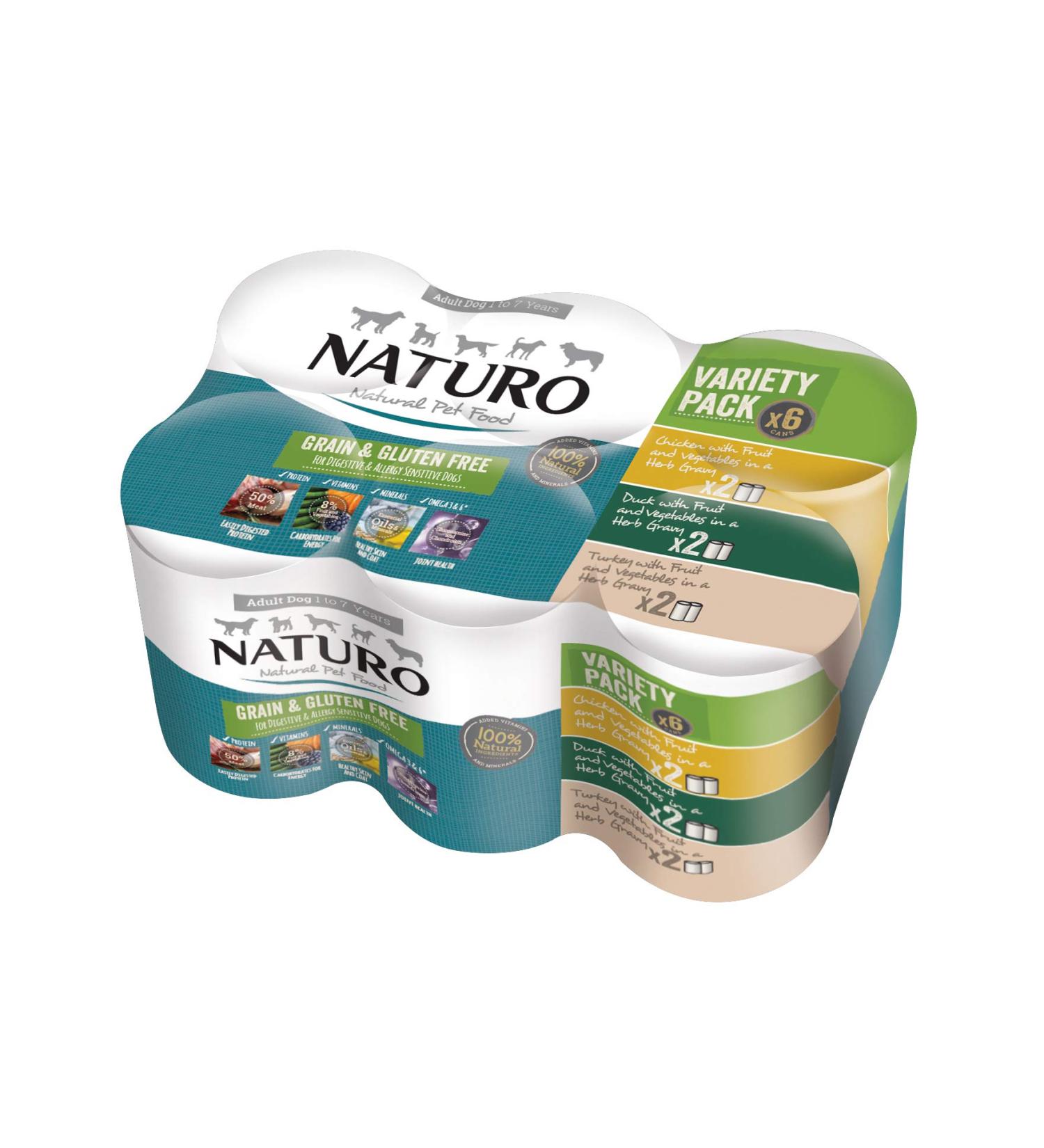 Grain & Gluten Free Variety Pack Cans in a Herb Gravy for Adult Dogs 390g x 24