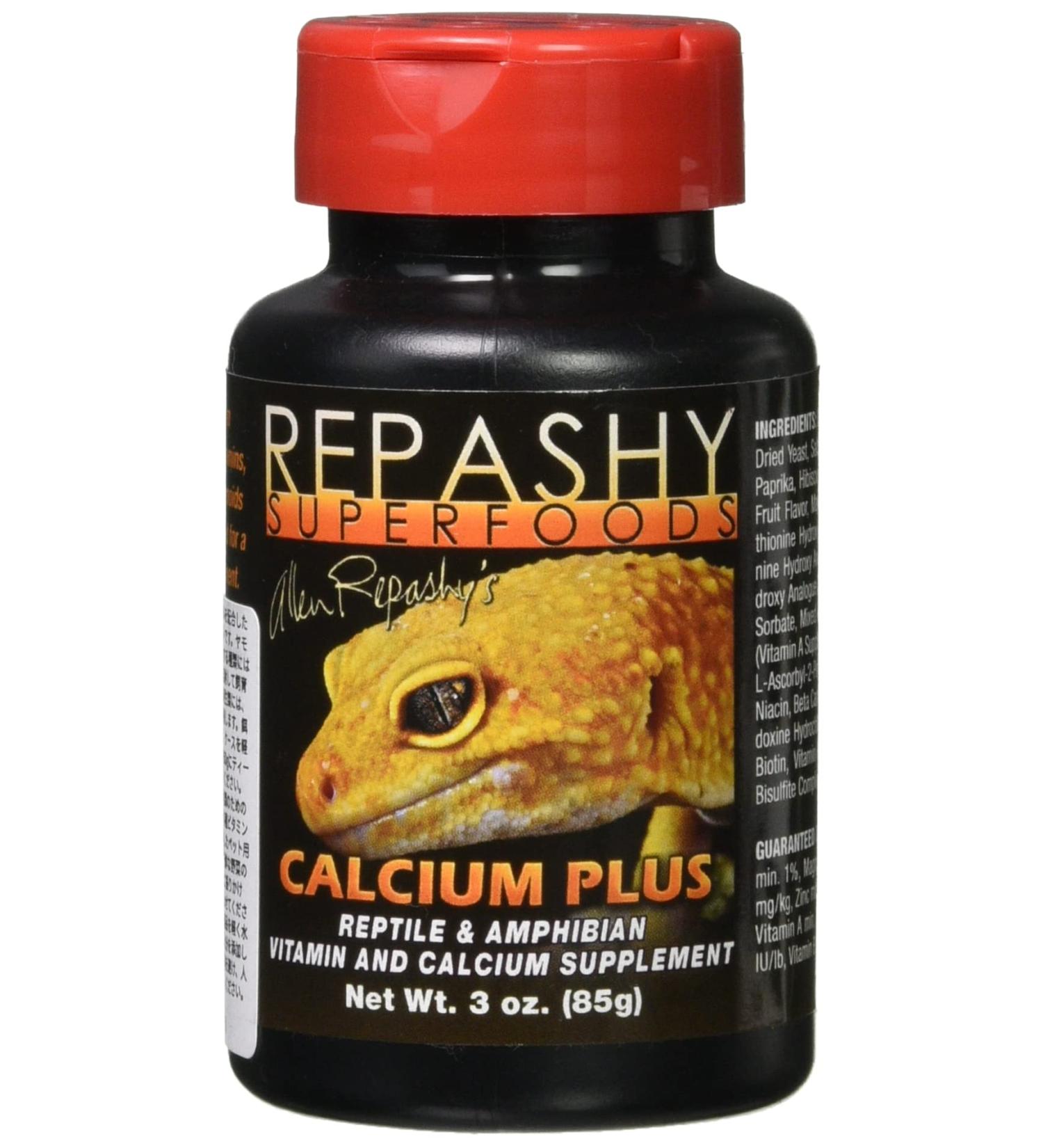 Repashy Calcium Plus 3 OZ (85 g) - Essential Supplement for Reptiles & Amphibians | International Shipping Available - Buy Online on GoSupps.com
