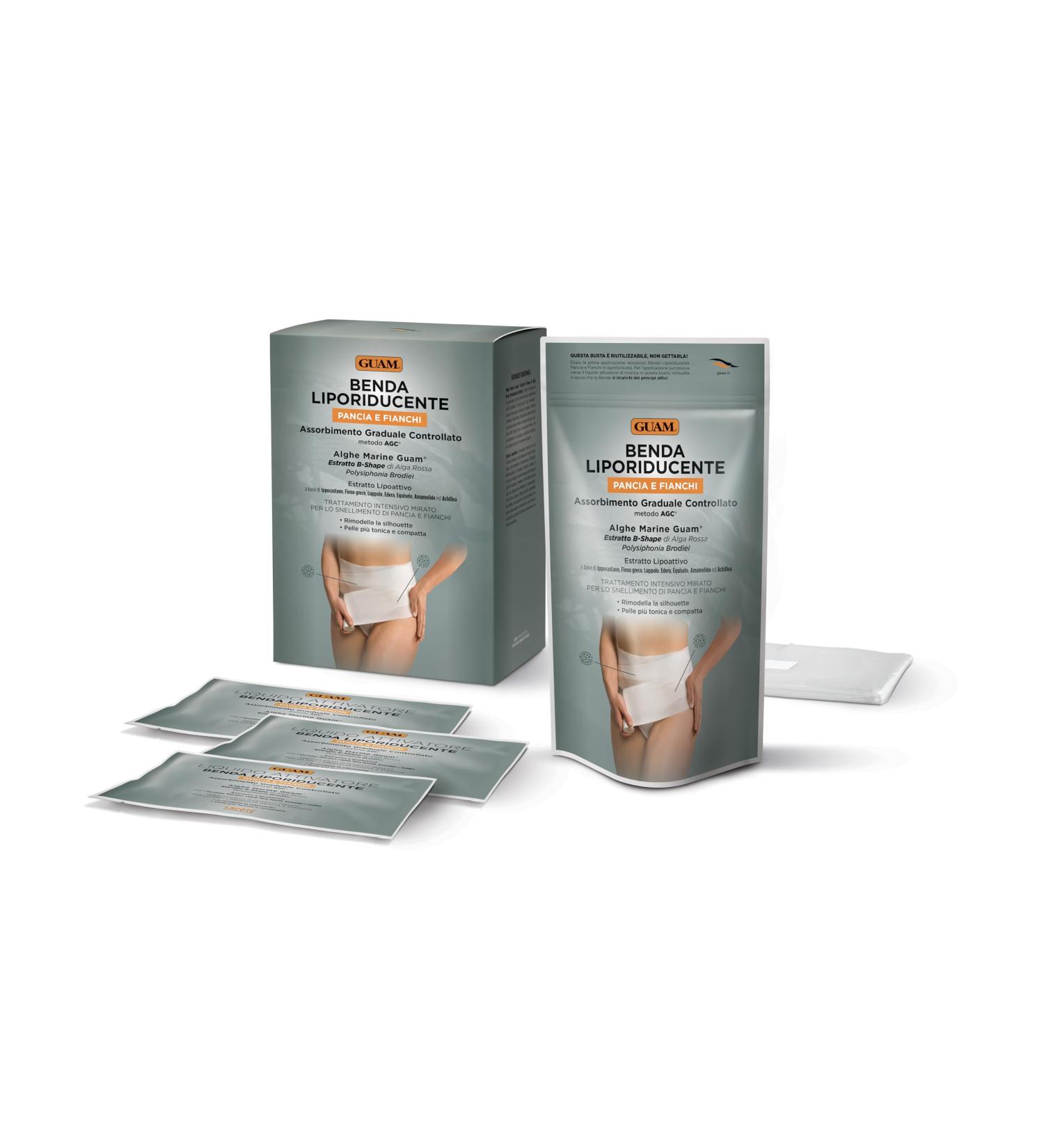  Guam Guam Belly & Hip Liporidative Bandage - Pack of 3 Treatments - Buy Online on GoSupps.com