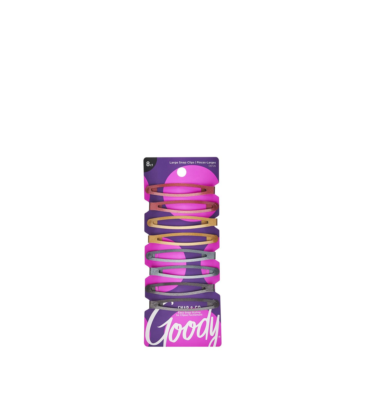 Goody Corporate Future Primal Stretch Oval Contour Clips Large 8 Count
