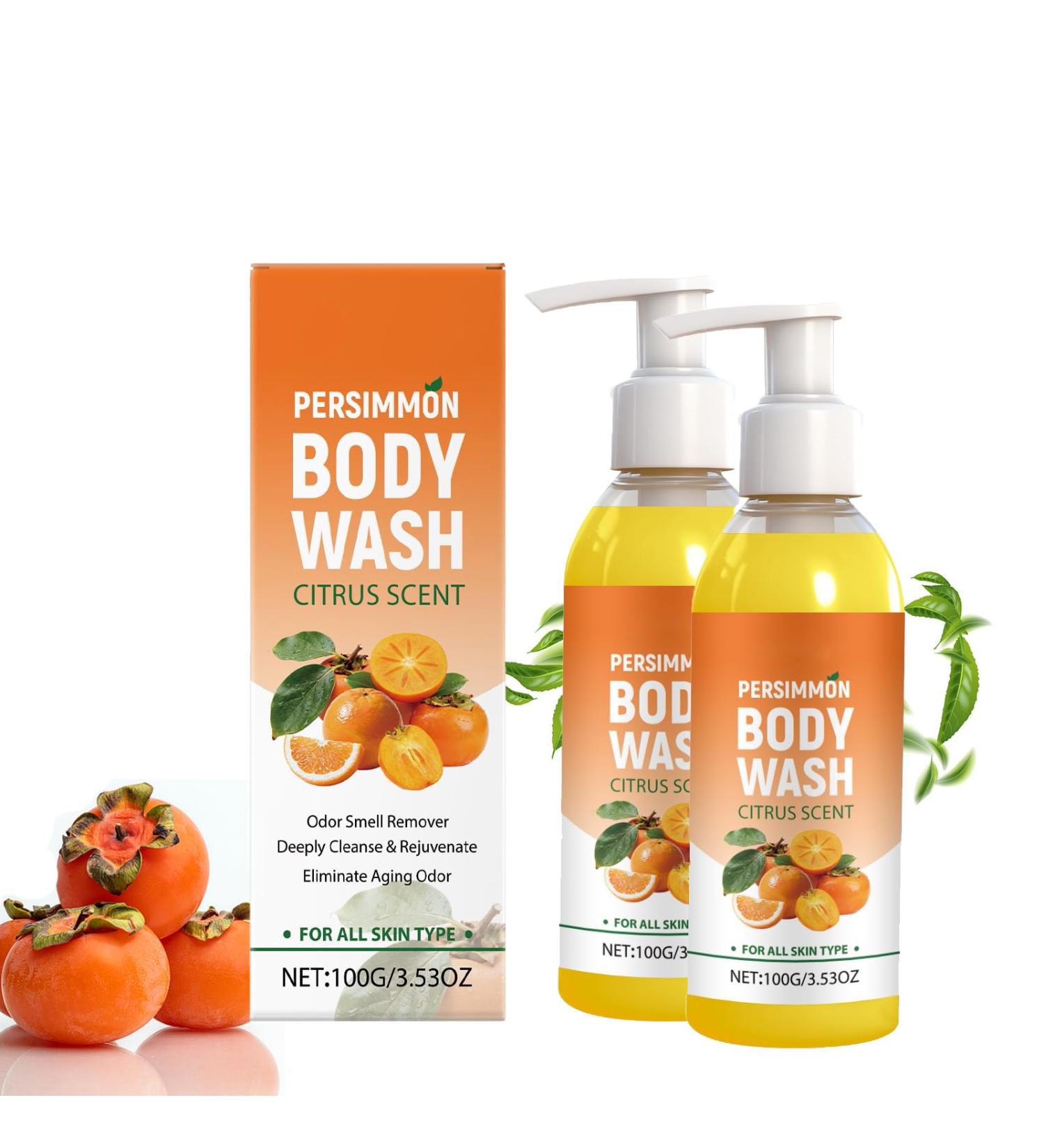  Generisch Persimmon Shower Gel for Seniors Natural Soap Bar Deodorant Against Strong Odors Foot Odors and Body Odors Purifying Body Deodorizer with Persimmon - Buy Online on GoSupps.com