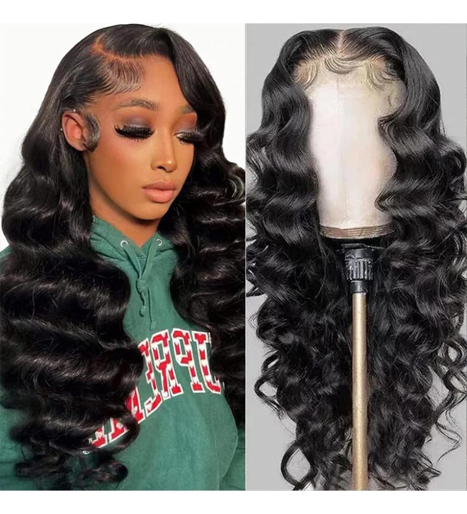 ARIETIS 26 Inch Glueless Pre-Plucked Lace Front Wig for Black Women - Loose Deep Wave HD Closure Human Hair Wig 180% Density, Bleached Knots - Wear and Go, Baby Hair Included - Buy Online on GoSupps.com