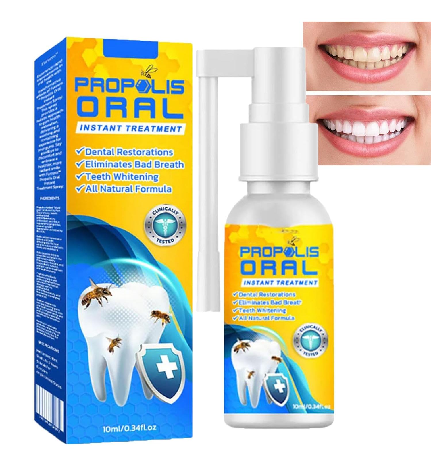 Buy Furzero Propolis Oral Instant Treatment Spray - 10ml | Teeth Whitening & Total Care Mouthwash | Fresh Breath Solution - Buy Online on GoSupps.com
