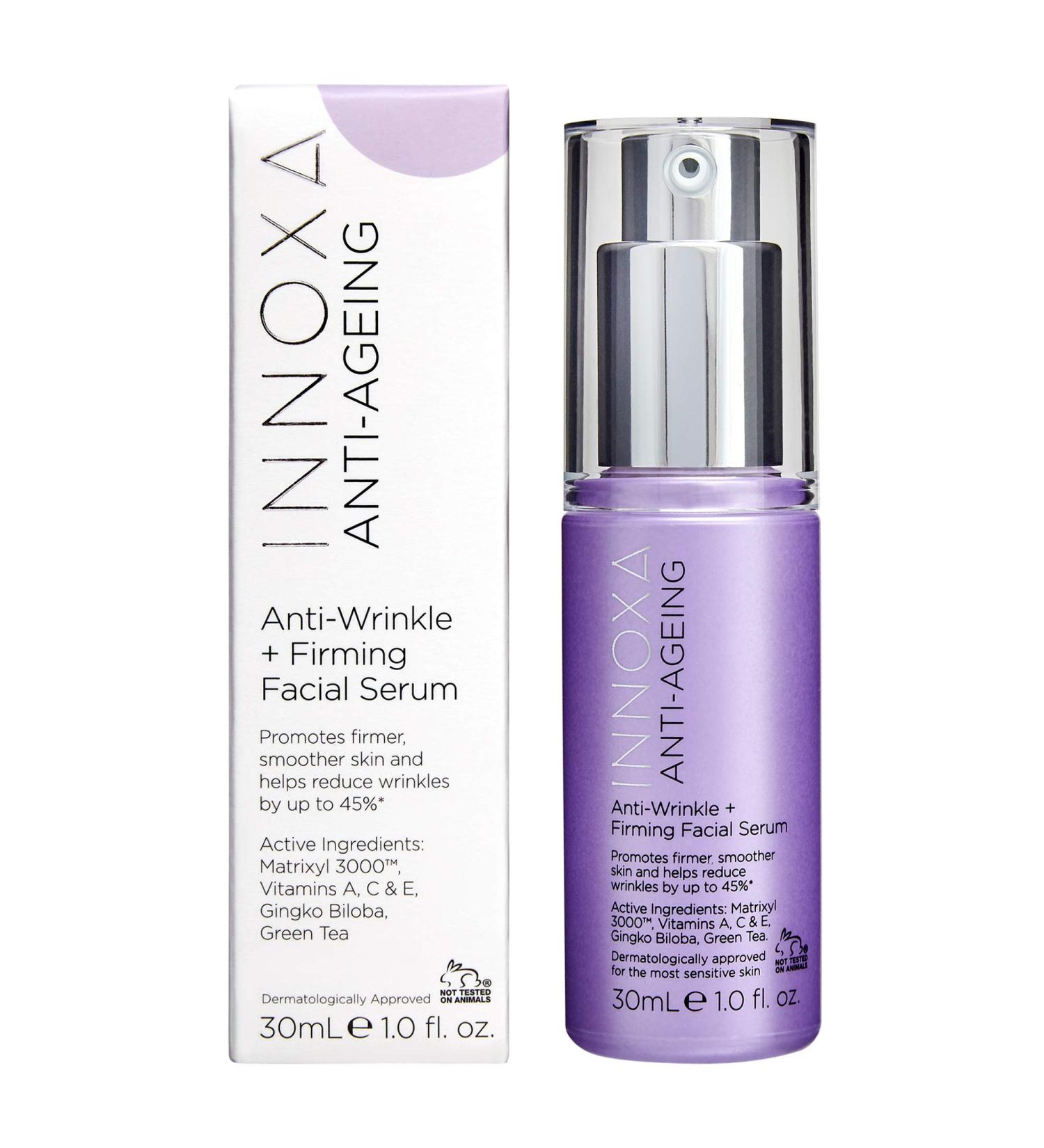 Innoxa Anti-Wrinkle + Firming Facial Serum - Vitamin-Packed Anti-Aging Skin Care 30ml | International Shipping - Buy Online on GoSupps.com