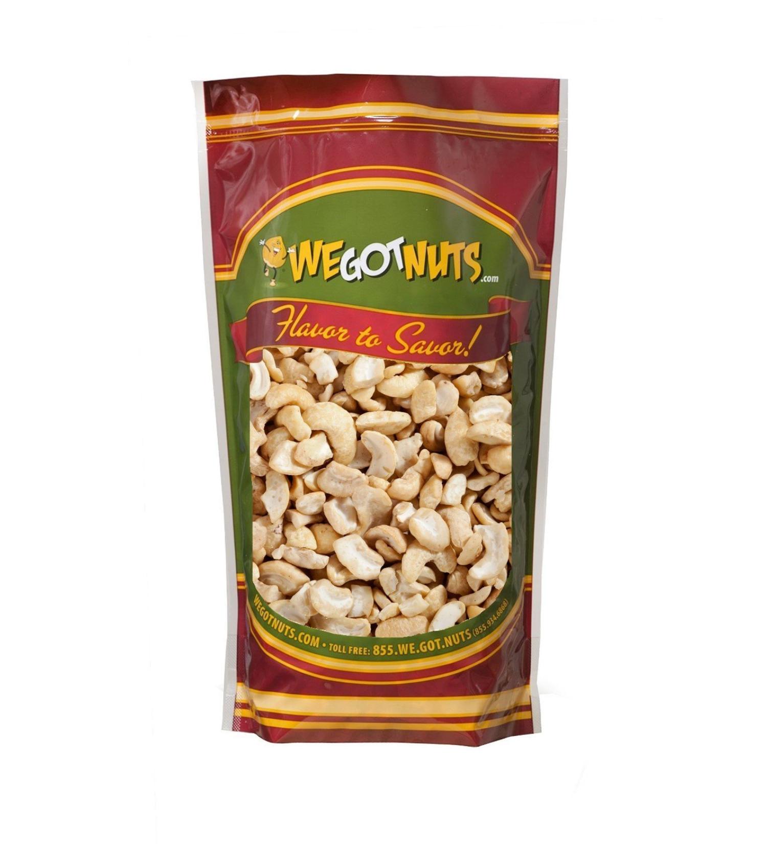 We Got Nuts Raw Cashew Pieces - Unsalted & Unroasted Cashew Halves for Cashew Milk, Cheese, and Butter - 3 Pounds Resealable Bag - Buy Online on GoSupps.com