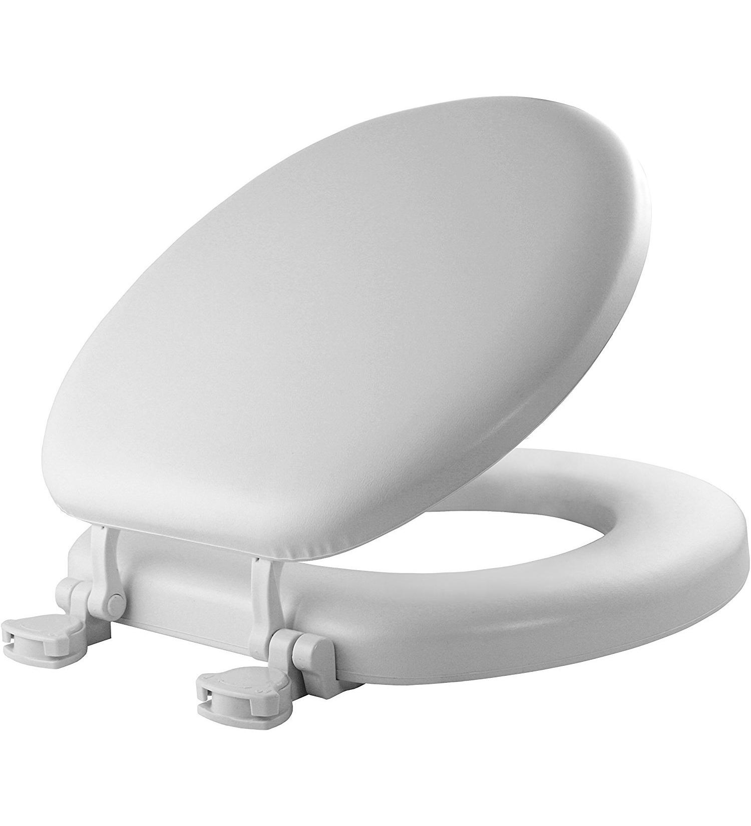 Mayfair 15EC 000 Soft Toilet Seat with Premium Hinge - Never Loosen, White (1 Pack) - Buy Online on GoSupps.com