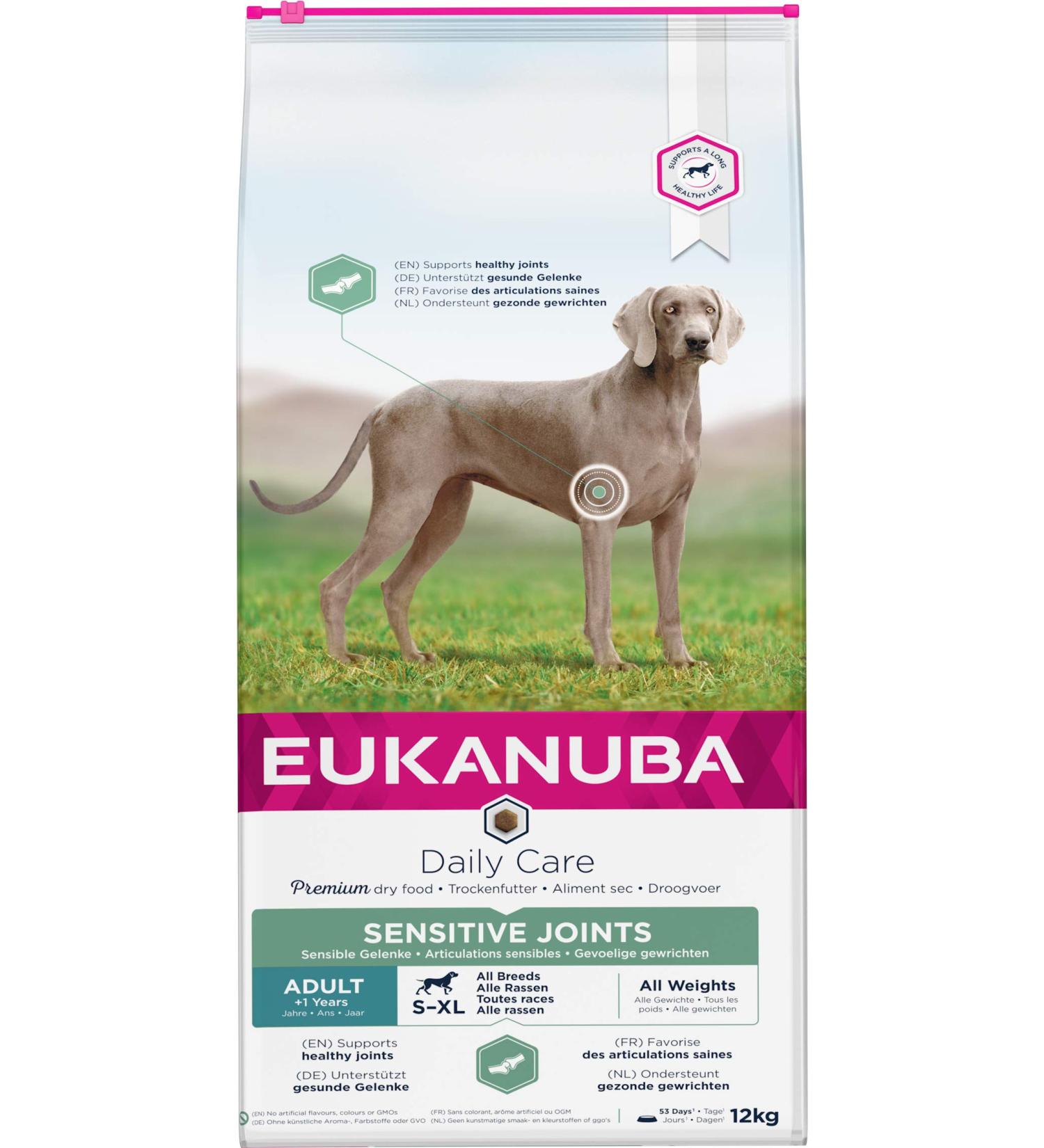 Eukanuba Adult Daily Care Sensitive Joints for All Breeds Chicken 12 kg - Buy Online on GoSupps.com