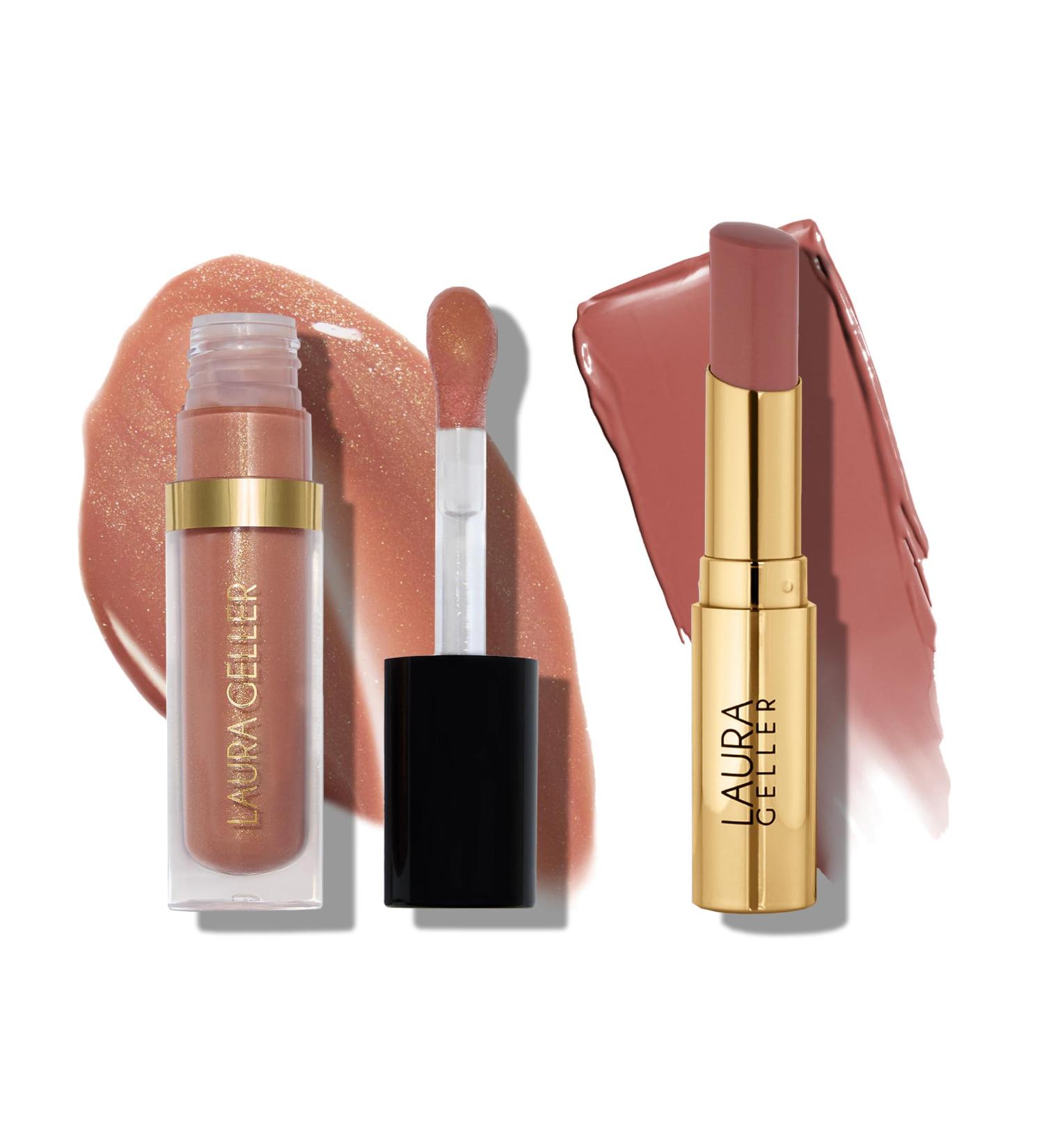 LAURA GELLER NEW YORK Jelly Balm Duo - Tinted Lip Balm A Latte Love and Nourishing Lip Oil Serum Mocha Me Crazy - Buy Online on GoSupps.com