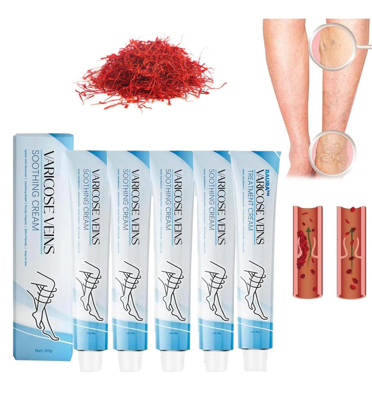 Varicose Veins Treatment Cream Raura Varicose Veins Treatment Cream Raura Varicose Veins Cream Cream for Varicose Veins Ointment for Varicose Veins Varicose Veins Cream (5pcs) - Buy Online on GoSupps.com
