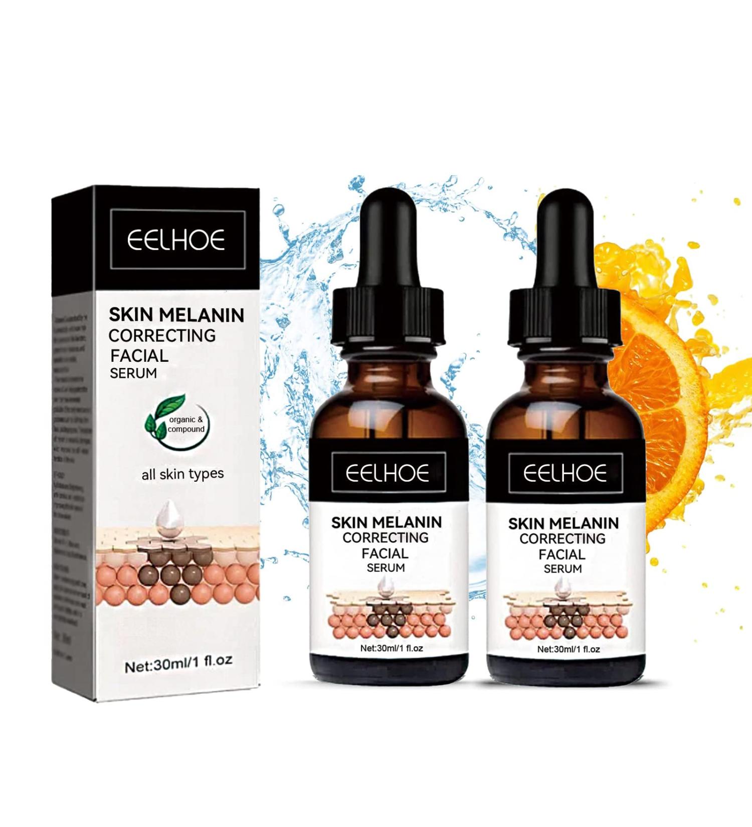 2PCS EELHOE Melanin Correcting Facial Serum - Dark Spot Correcting Glow Serum - Buy Online on GoSupps.com