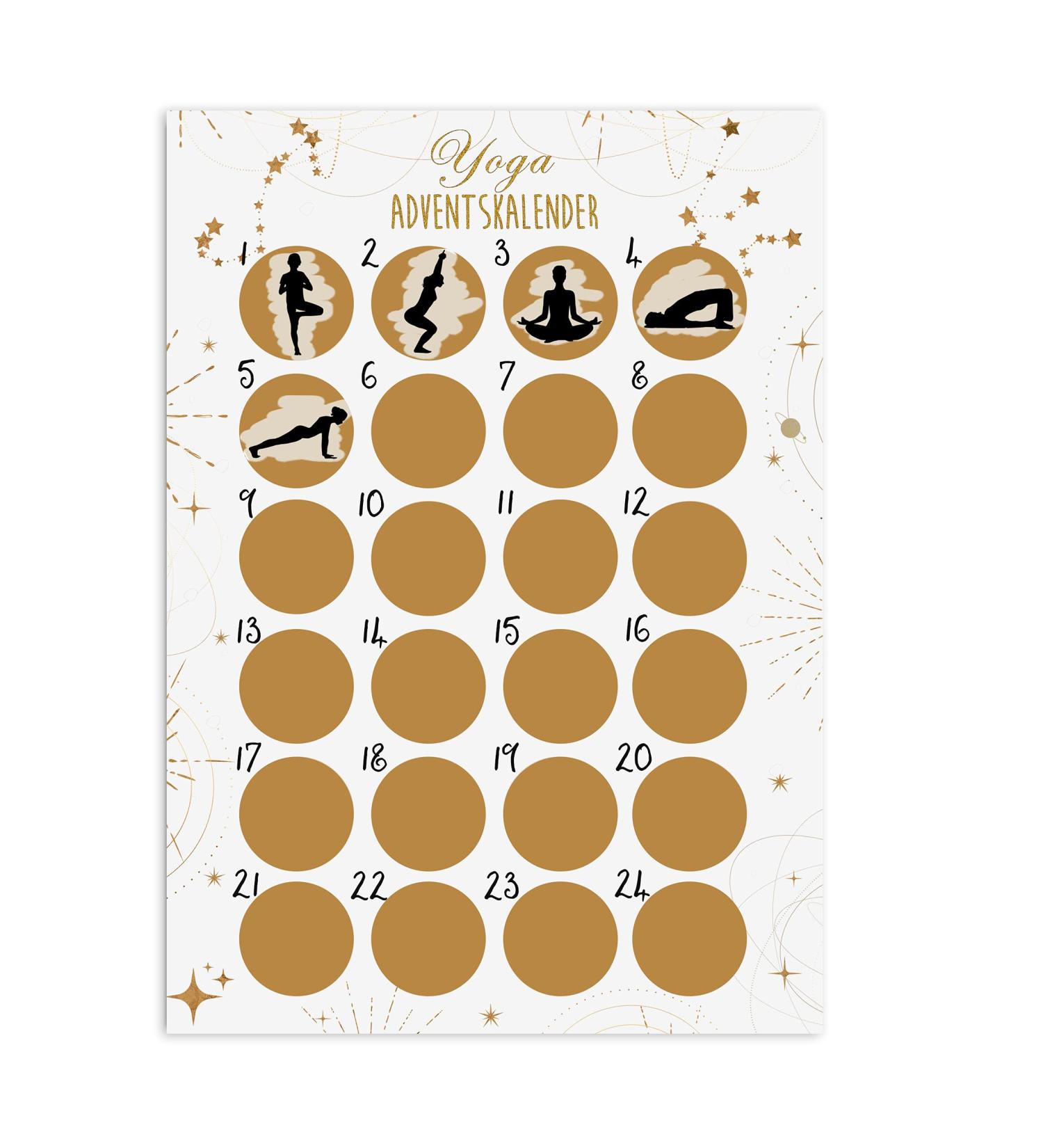 Buy A3 Scratch Advent Calendar | Unique Yoga HELL Christmas Countdown - Buy Online on GoSupps.com