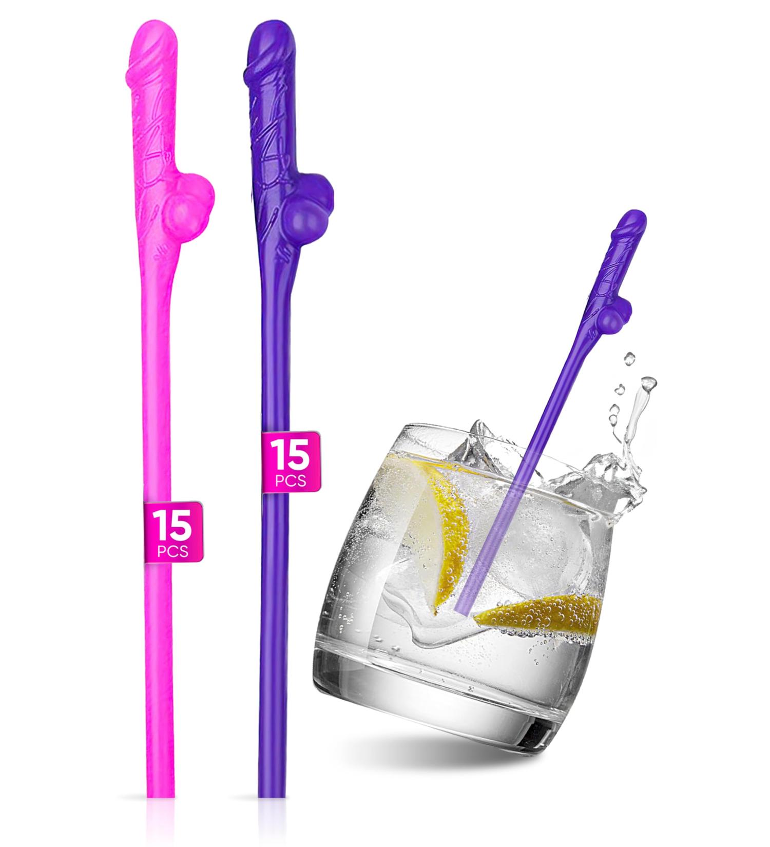 10 Straws Bachelorette Party Straws
