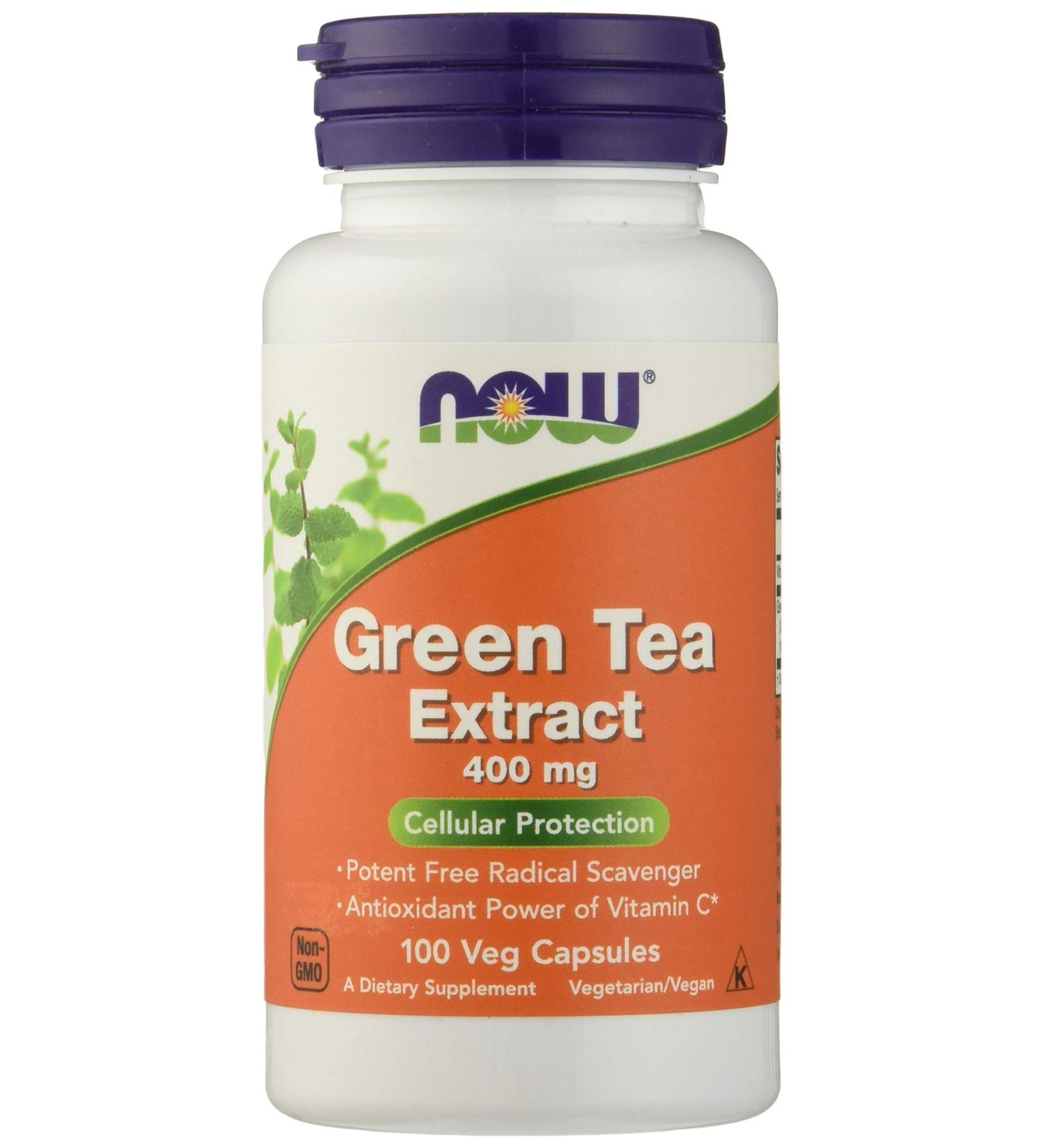Now Foods Green Tea Extract 400mg - 100 Veg Capsules | Antioxidant Support - Buy Online on GoSupps.com