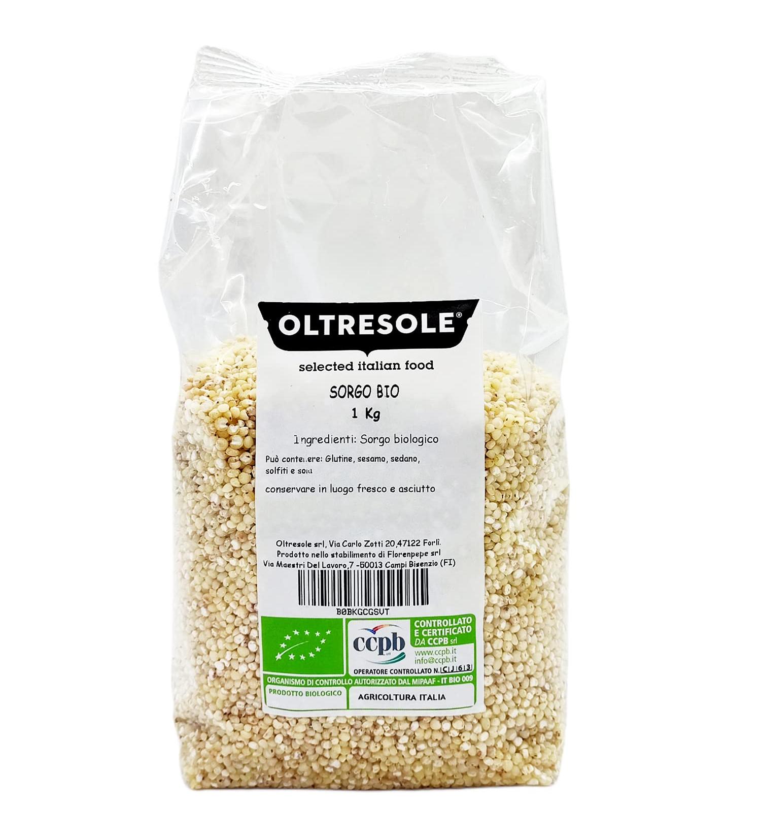 Oltresole Organic Quinoa Flour 1 Kg - Gluten Free GMO-Free Perfect for Celiac Disease Ideal for All Consumers - Buy Online on GoSupps.com