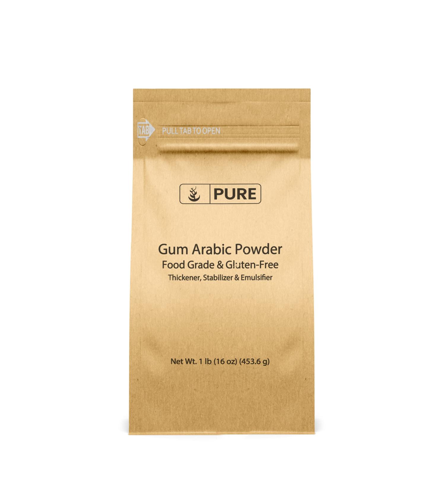 1 lb Gum Arabic Powder - Pure Acacia Ingredient for DIY Watercolor, Cocktails, Icing & Ice Cream - Buy Online on GoSupps.com