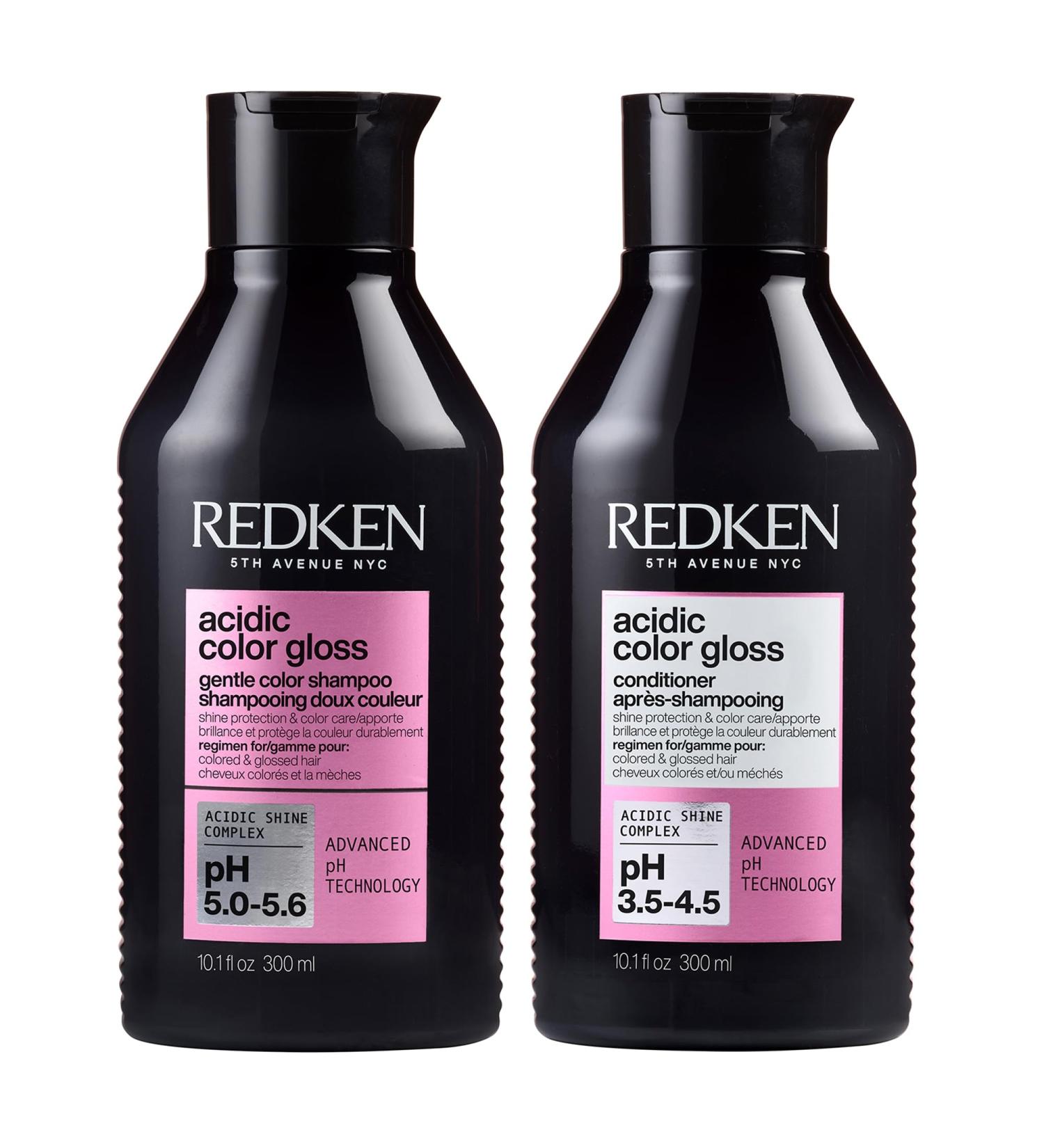 Redken Routine For Colored Hair Set of Shampoo and Conditioner Softens and Cares for Optimal Color Retention and Ultimate Shine Acidic pH Formula with Amino Acids and Vitamin E Acidic Color Gloss - Buy Online on GoSupps.com