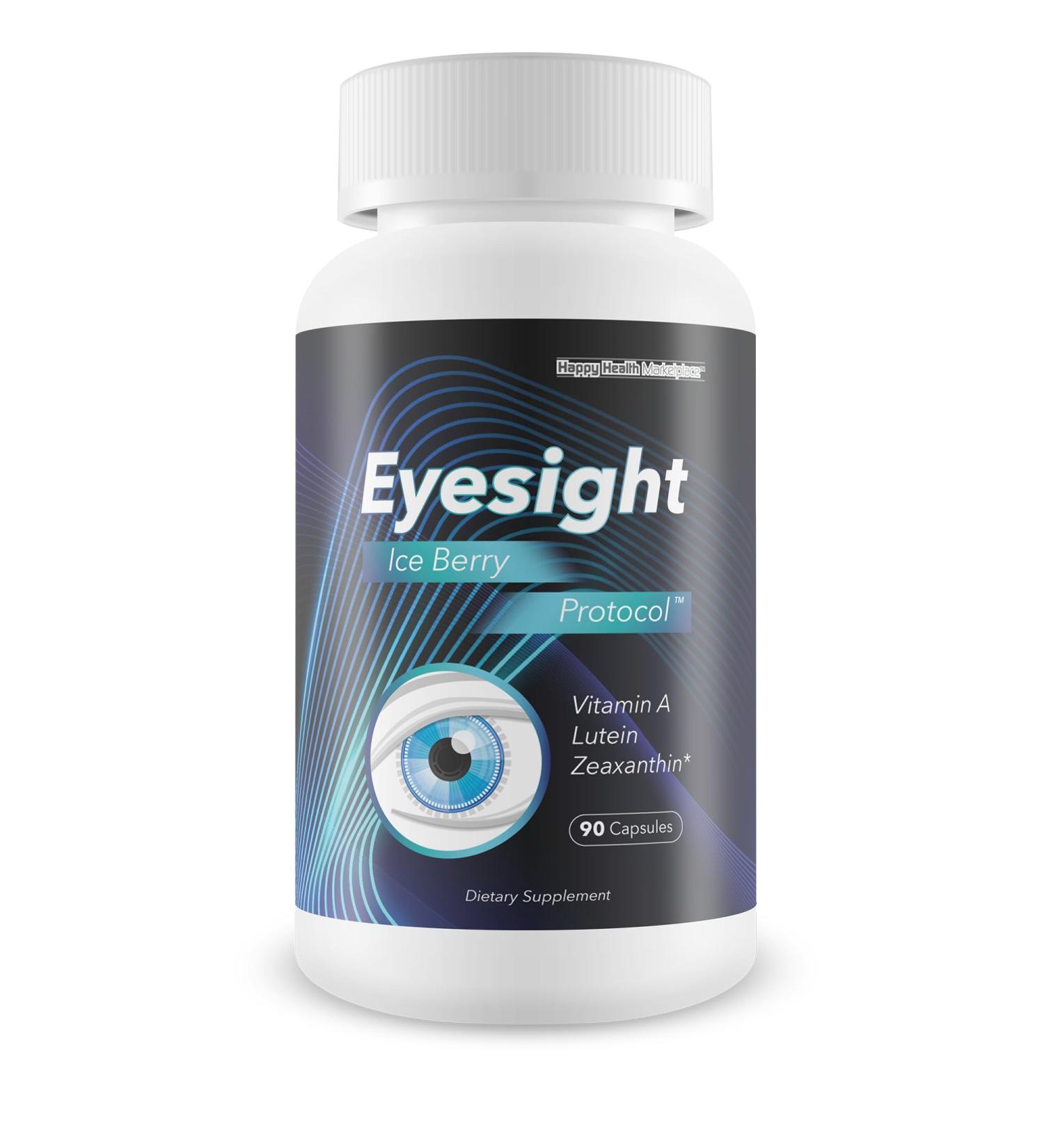 Eyesight Ice Berry Protocol - Our Best Vision Pills For Eyes - Eyesight Vitamins To Improve Eyesight - Vitamin A For Eye Health - Eye Health Vitamins Lutein And Zeaxanthin Lutein Zeaxanthin Supplement - Buy Online on GoSupps.com