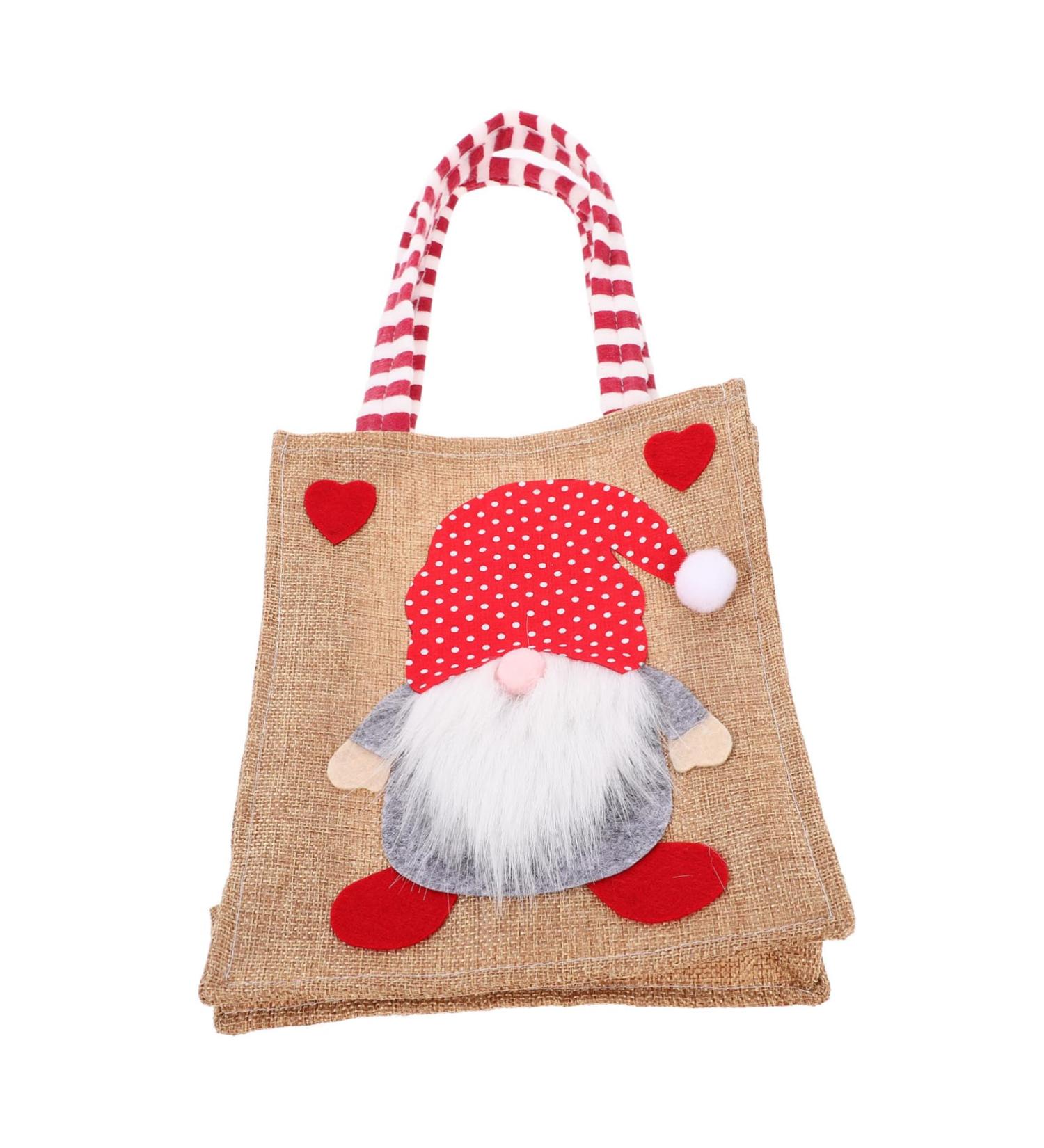 Abaodam Christmas Bag Packaging Bags Grocery Shopping Bag Christmas Decoration Bag Christmas Bag Cloth 21.00X18.00X7.50CM Picture 3 - Buy Online on GoSupps.com