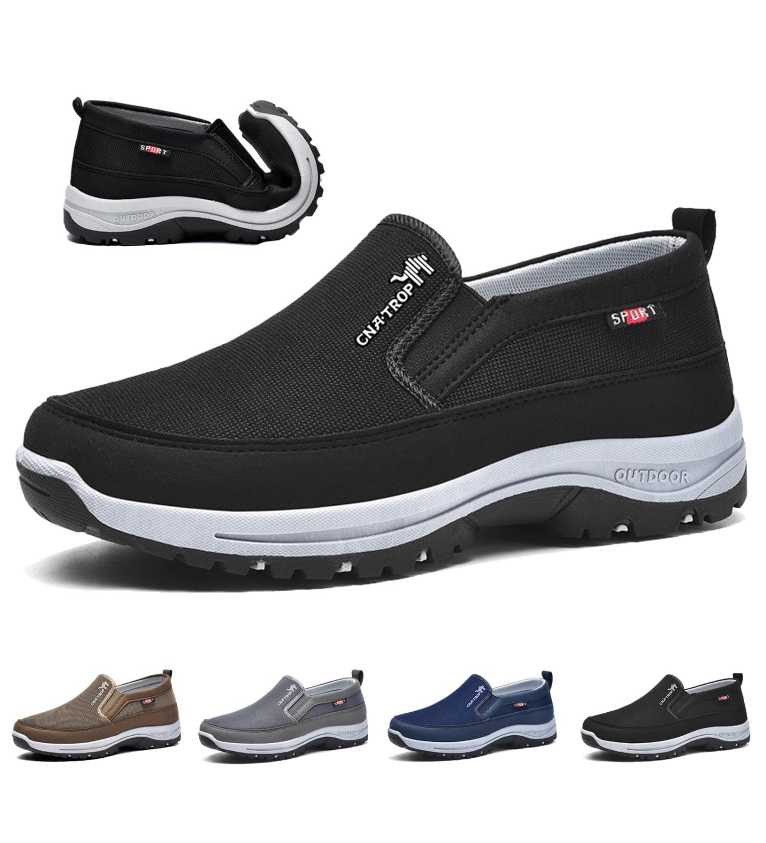 Danlein Ztigerz Men's Orthopedic Travel Plimsolls Slip On - Black 10/46 - Buy Online on GoSupps.com