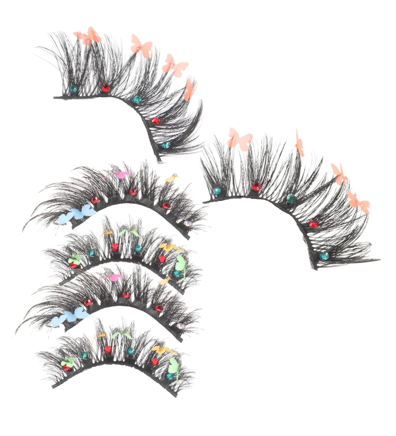 ABOOFAN 3 Pairs Fake Eyelashes False Lashes Halloween Decor False Eyelashes Individual Makeup Accessories Natural False Eyelashes Makeup Supplies Fluffy Chemical Fiber Cosmetics - Buy Online on GoSupps.com