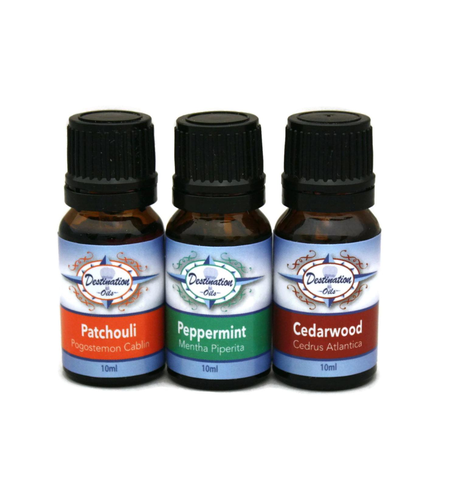 Improve Attention & Focus Essential Oil Gift Set | Cedarwood Patchouli & Peppermint - International Shipping - Buy Online on GoSupps.com
