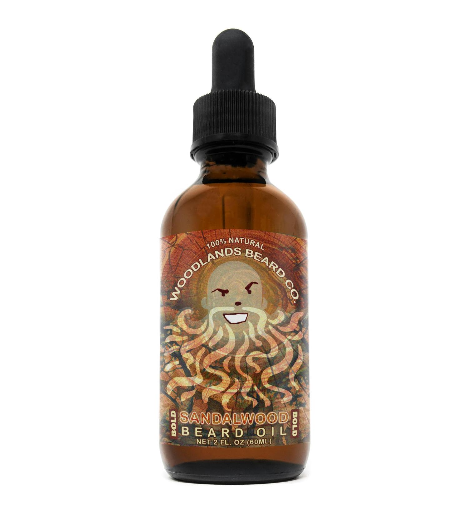 Sandalwood Beard Oil - Natural Sandalwood Scent for Strong Beard Care (2 oz) - Shop Internationally - Buy Online on GoSupps.com