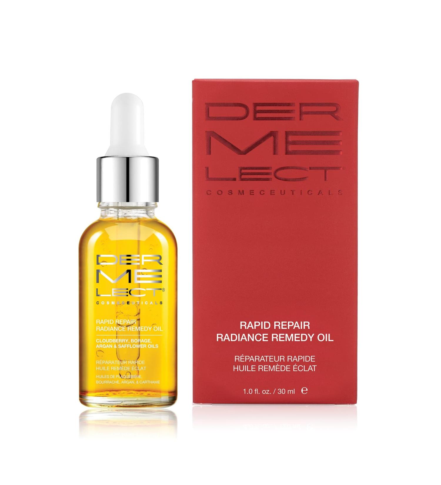 Dermelect Rapid Repair Radiance Remedy Oil Squalane & Cloudberry Face Oil for Glowing Skin Softening Fine Lines Barrier Support Vegan Lightweight Fragrance Free All Skin Types - 1.0 fl oz - Buy Online on GoSupps.com