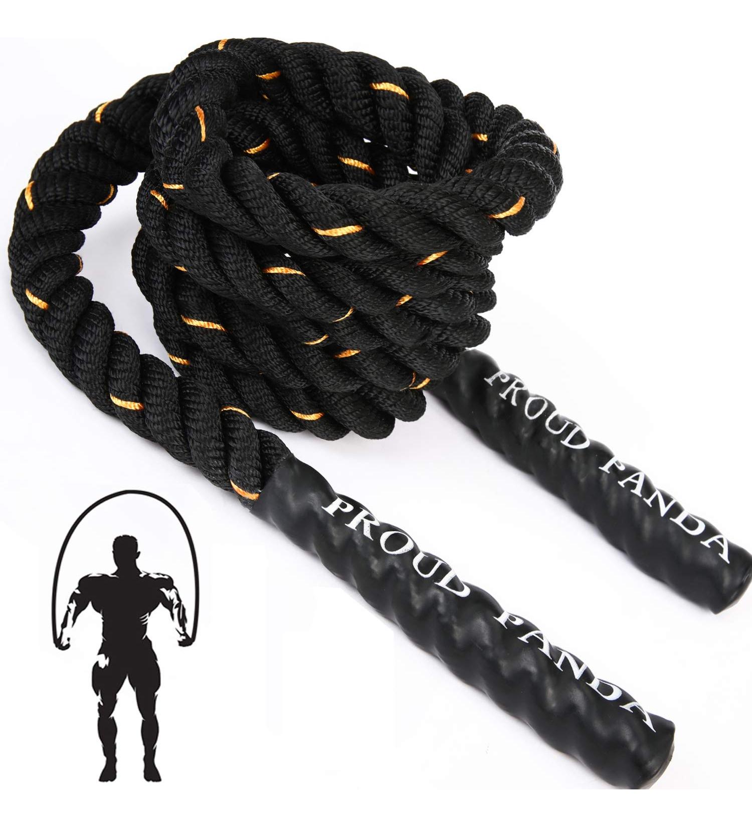 2LB/3LB/5LB Weighted Jump Rope for Men & Women - Heavy Skipping Rope for Total Body Workouts, Power Training & Muscle Building - Upgraded Edition Fitness Tool - Buy Online on GoSupps.com