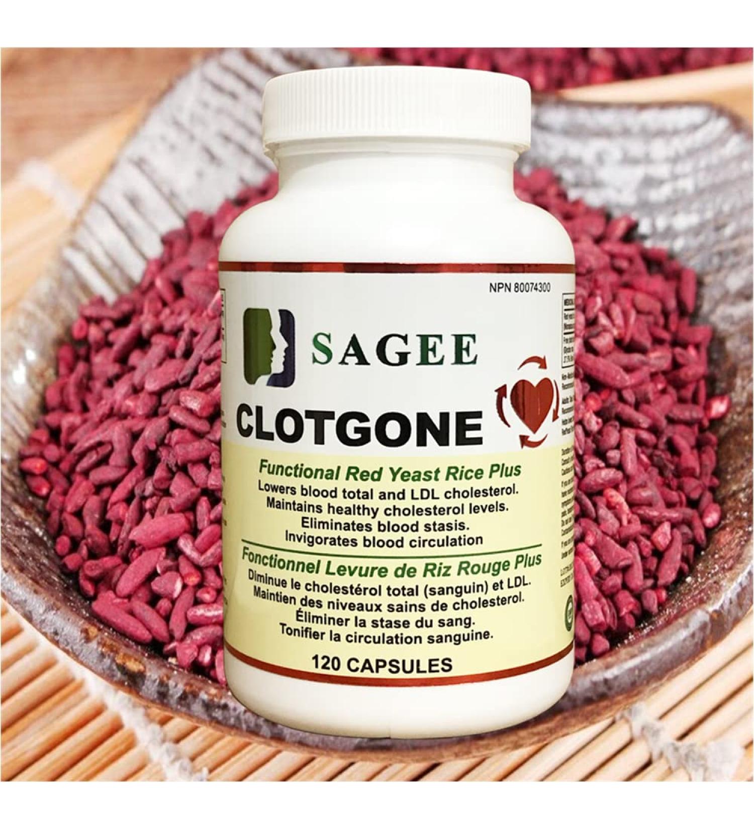 SAGEE CLOTGONE Functional Red Yeast Rice Plus 120capsules - Buy Online on GoSupps.com