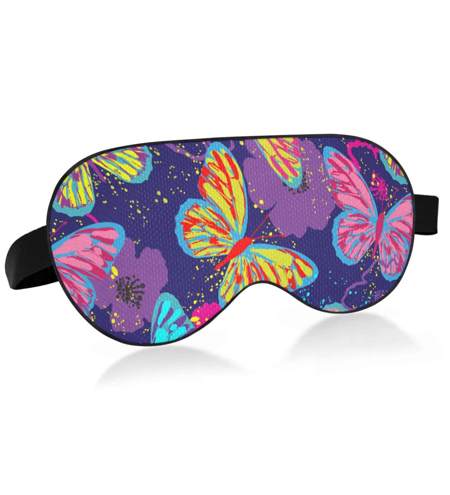 Haskirky Light Blocking Eye Mask for Business Trips and Meditation - Adjustable Adult Men and Women - Deep Sleep Comfort - Butterfly Design (3 Pack) - Buy Online on GoSupps.com