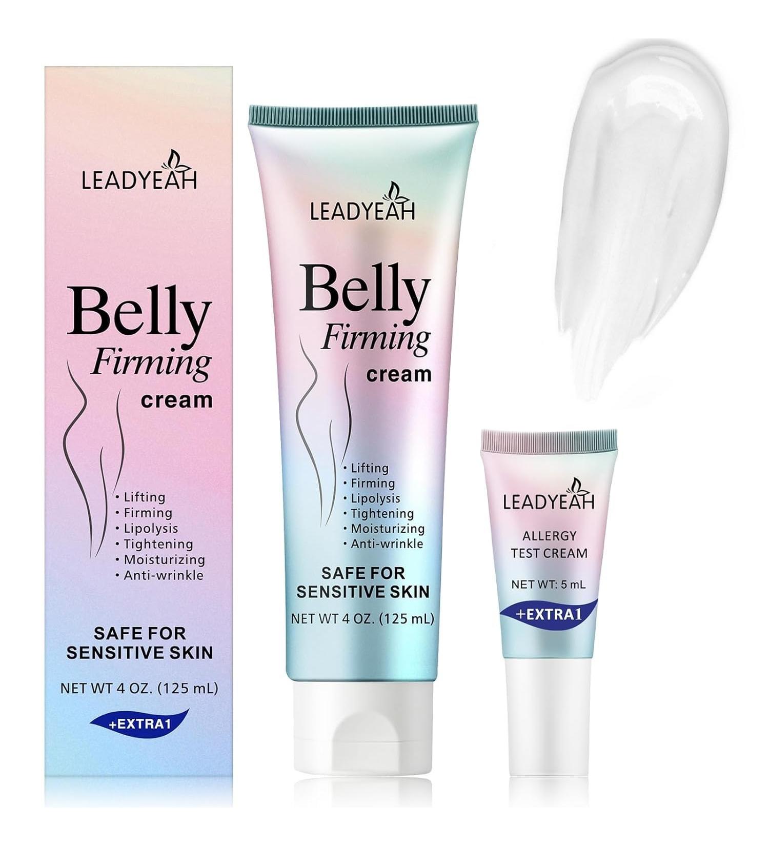 Leadyeah B Flat Belly Firming Cream - Moisturizing Firming for Stomach Thighs and Butt Body Lotion for Women and Men 125 ML - Buy Online on GoSupps.com