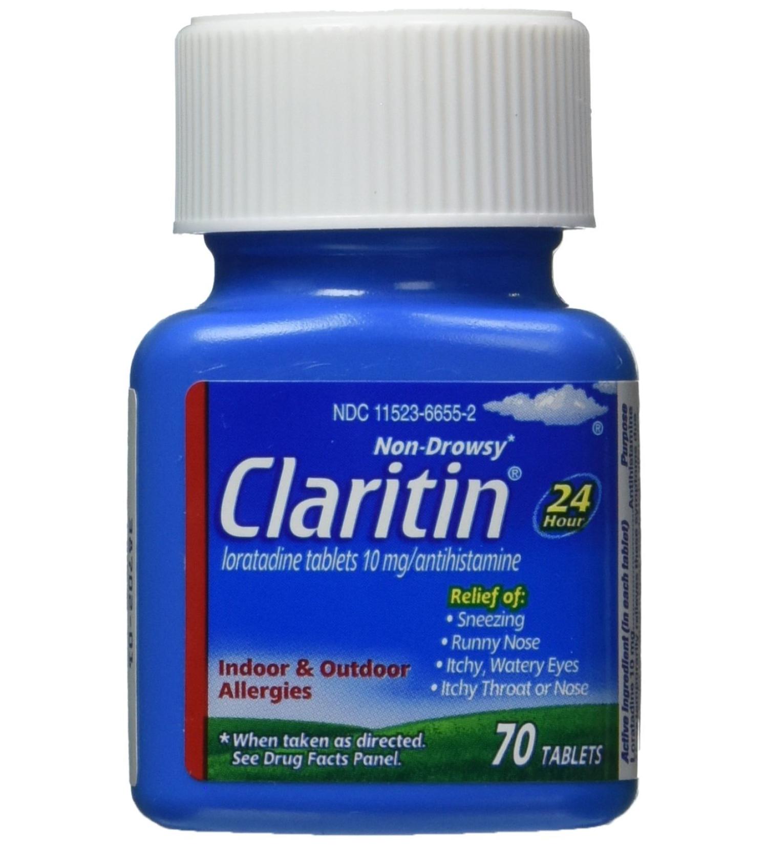Claritin 24 Hour Non-Drowsy Allergy Tablets - 70 Count - Buy Online on GoSupps.com