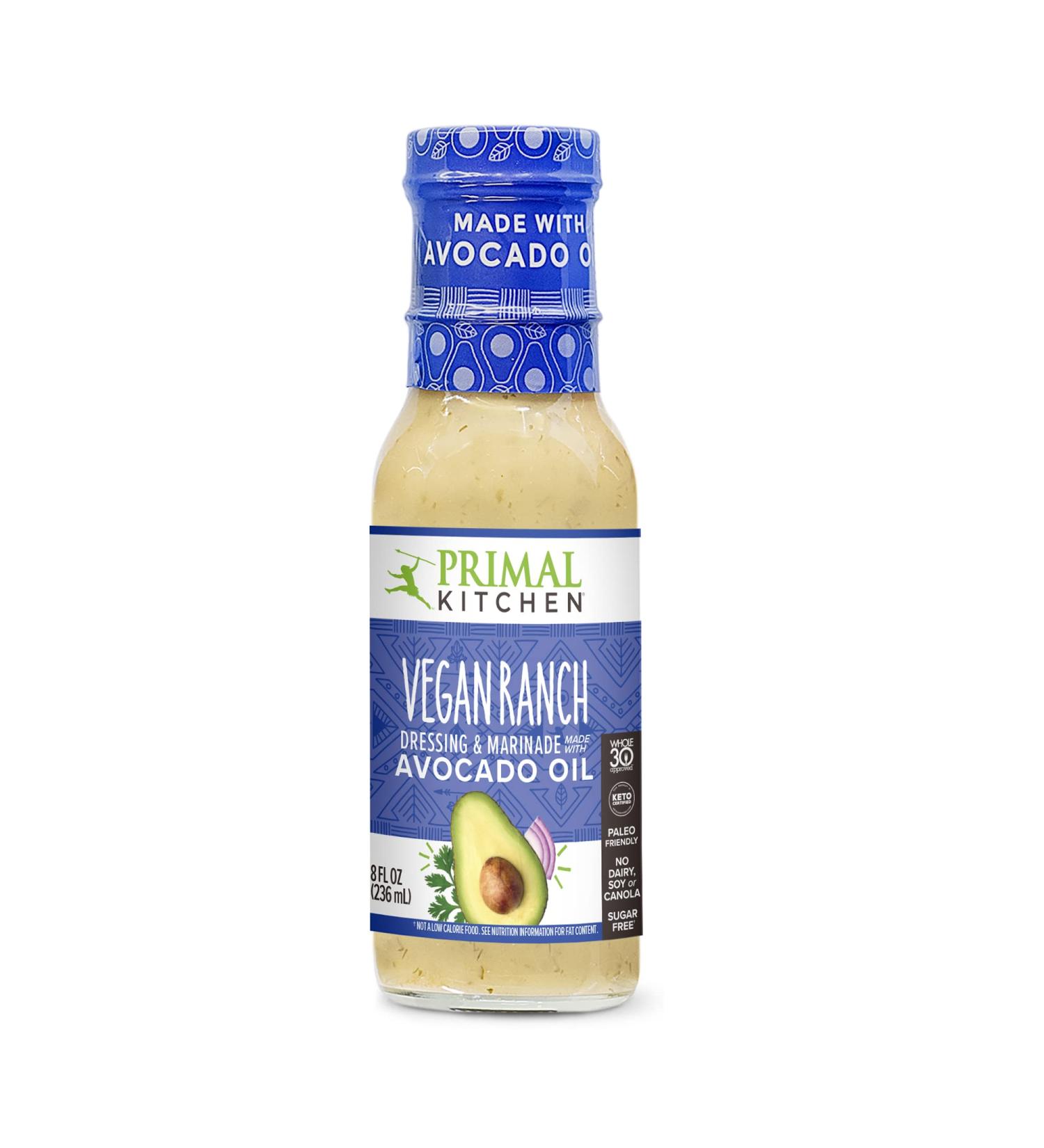 Primal Kitchen - Gluten Free Avocado Oil Dressing & Marinade Vegan Ranch - 8 fl. oz. - Buy Online on GoSupps.com