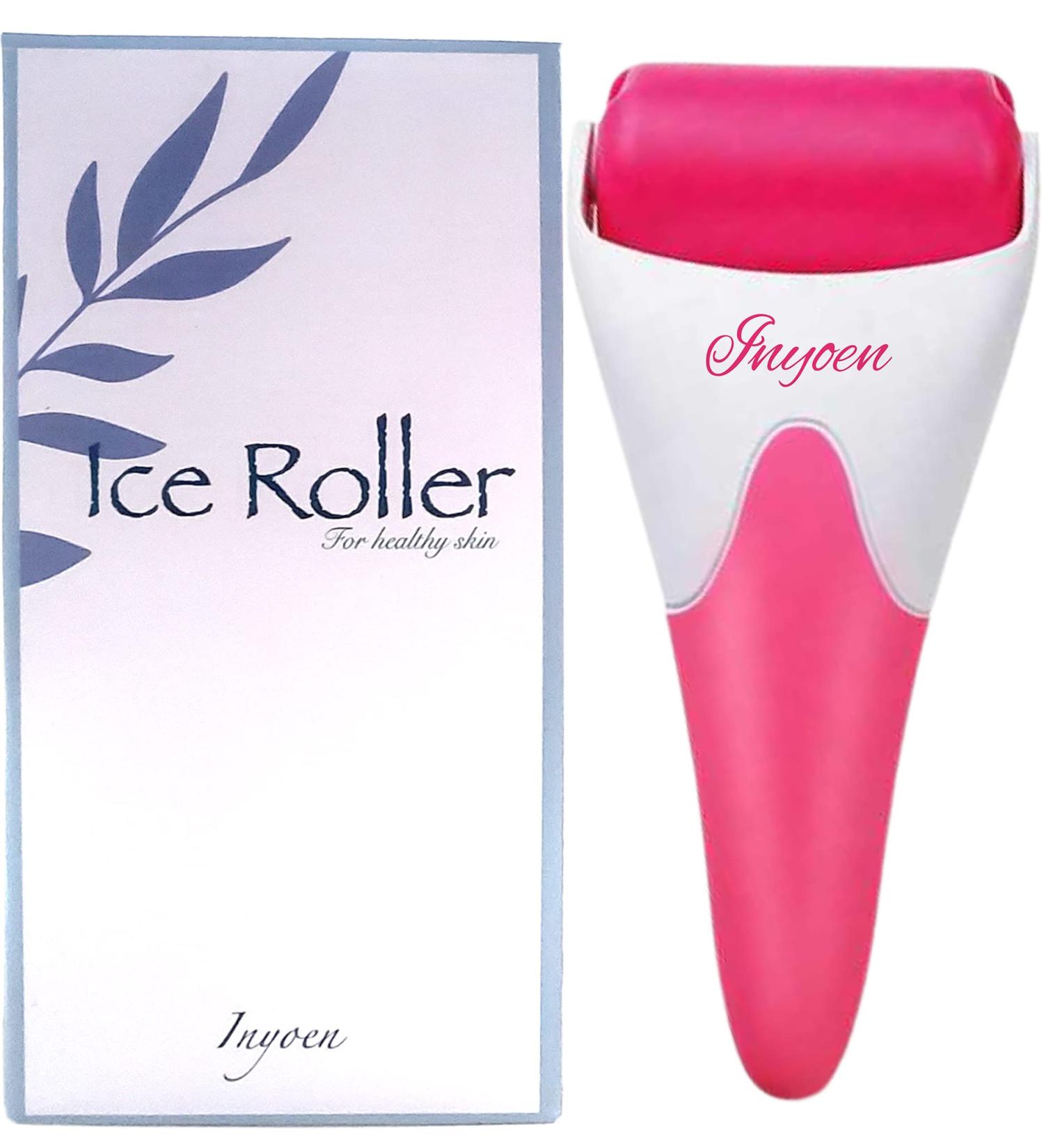 INYOEN Facial Massager Set | Frozen Skincare Accessories for Face, Eyes & Body | Ice Roller for Puffiness, Migraine Relief, Wrinkles & Sun Damage | Green & Pink Options - Buy Online on GoSupps.com