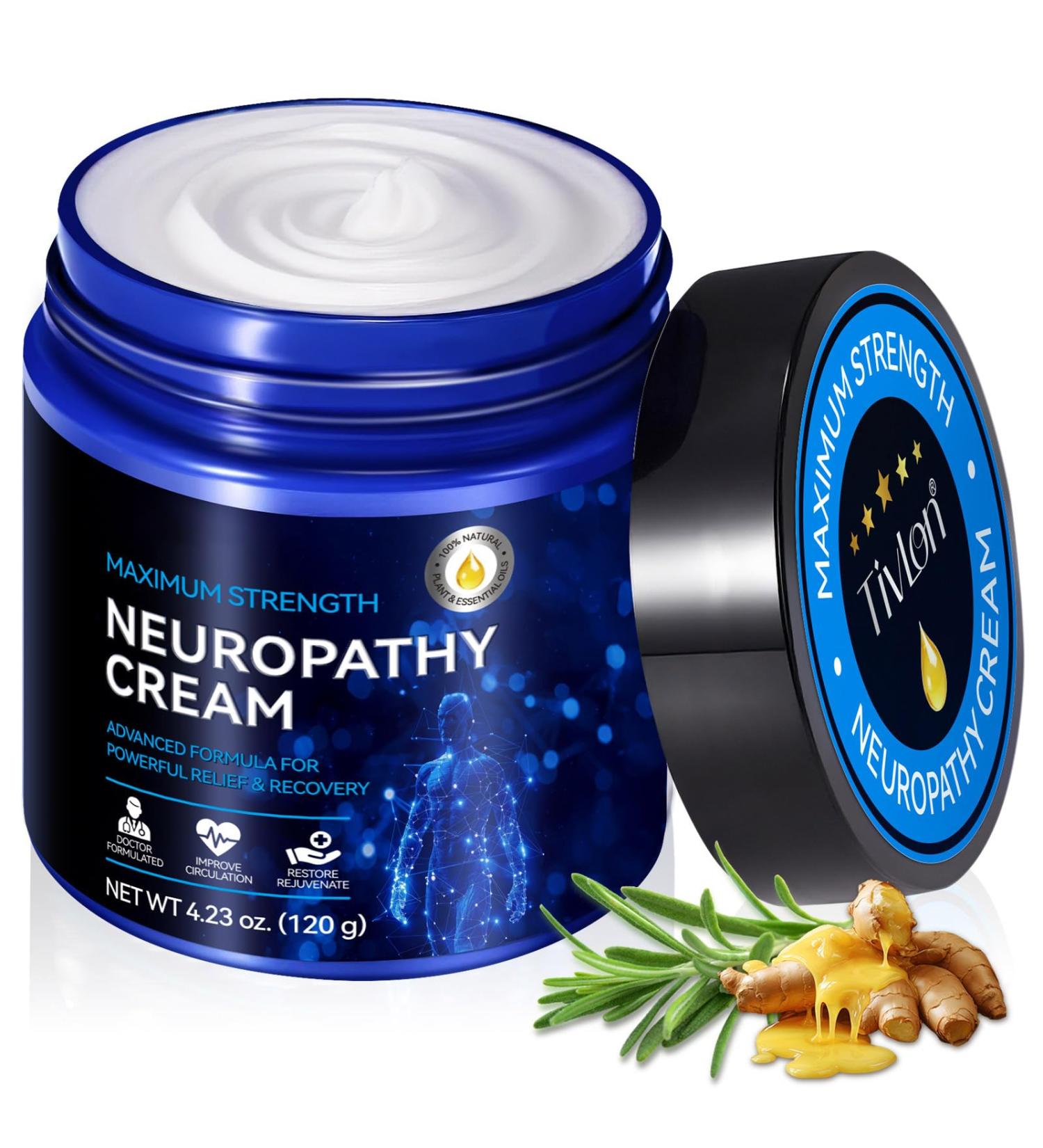 Nerve Relief Cream & Natural Ingredients Soothing Foot & Hand Cream for Nerve Discomfort, Tingling & Burning Sensations Fast-Absorbing Moisturizing for Men & Women 4oz (120g) 4 Fl Oz (Pack of 1) - Buy Online on GoSupps.com