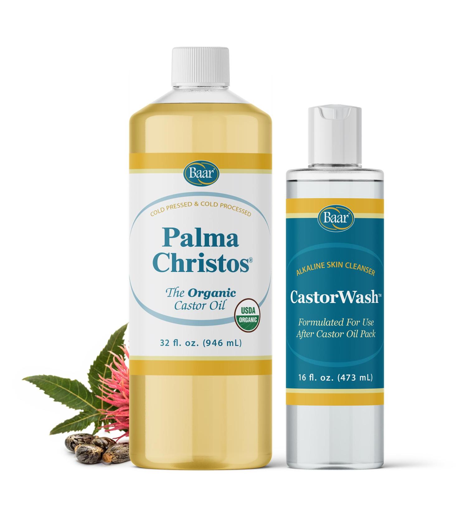 Baar Organic Castor Oil 32 oz & Castor Wash 16 oz Bundle - Buy Online on GoSupps.com
